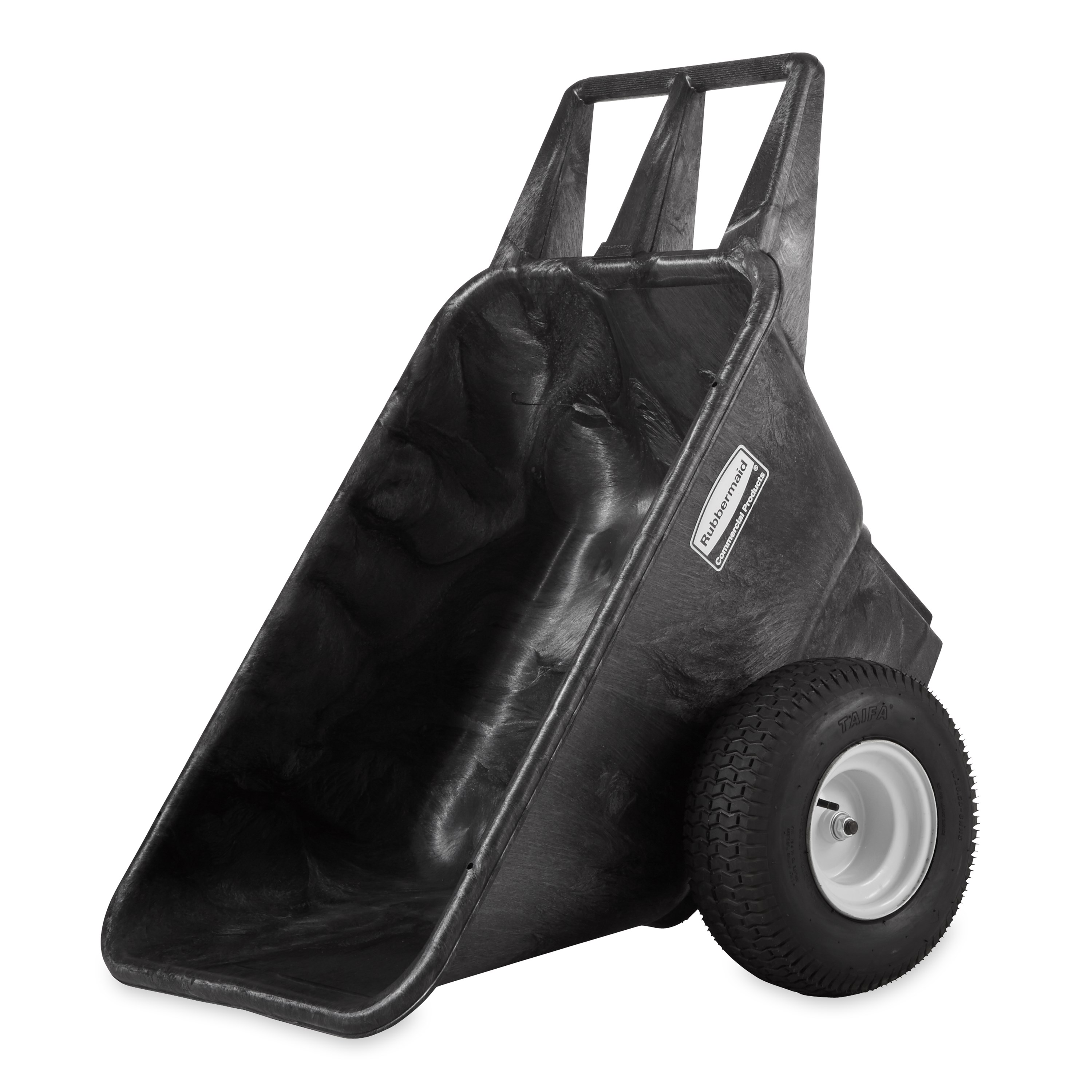 Rubbermaid Commercial Big Wheel Cart is a professional-grade wheelbarrow that can support up to 700 lbs.