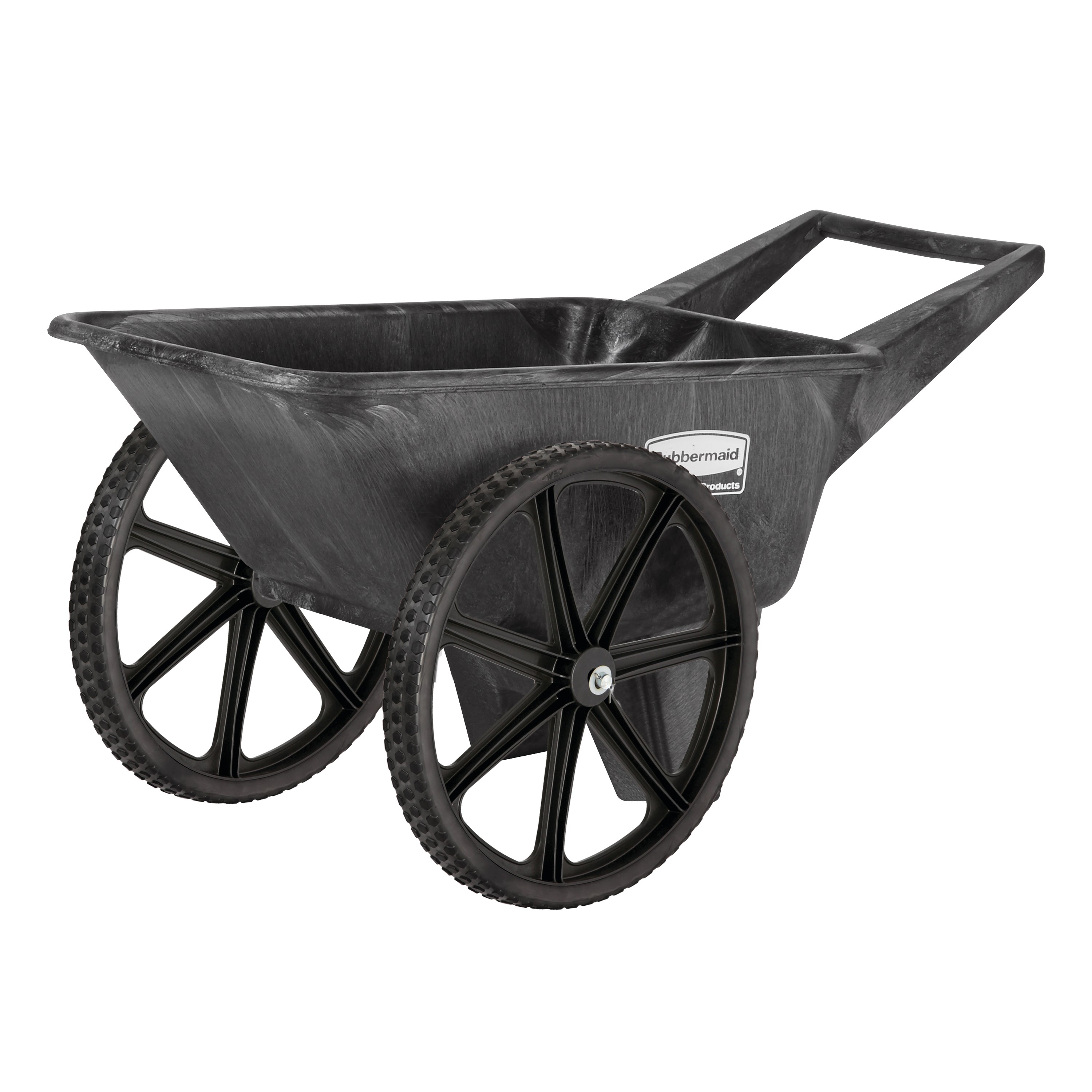 The 4 cu ft. Big Wheel Cart is an outdoor material handling solution with a 200 lb. capacity. This professional grade wheel barrow is designed for heavy-duty, long-lasting use.