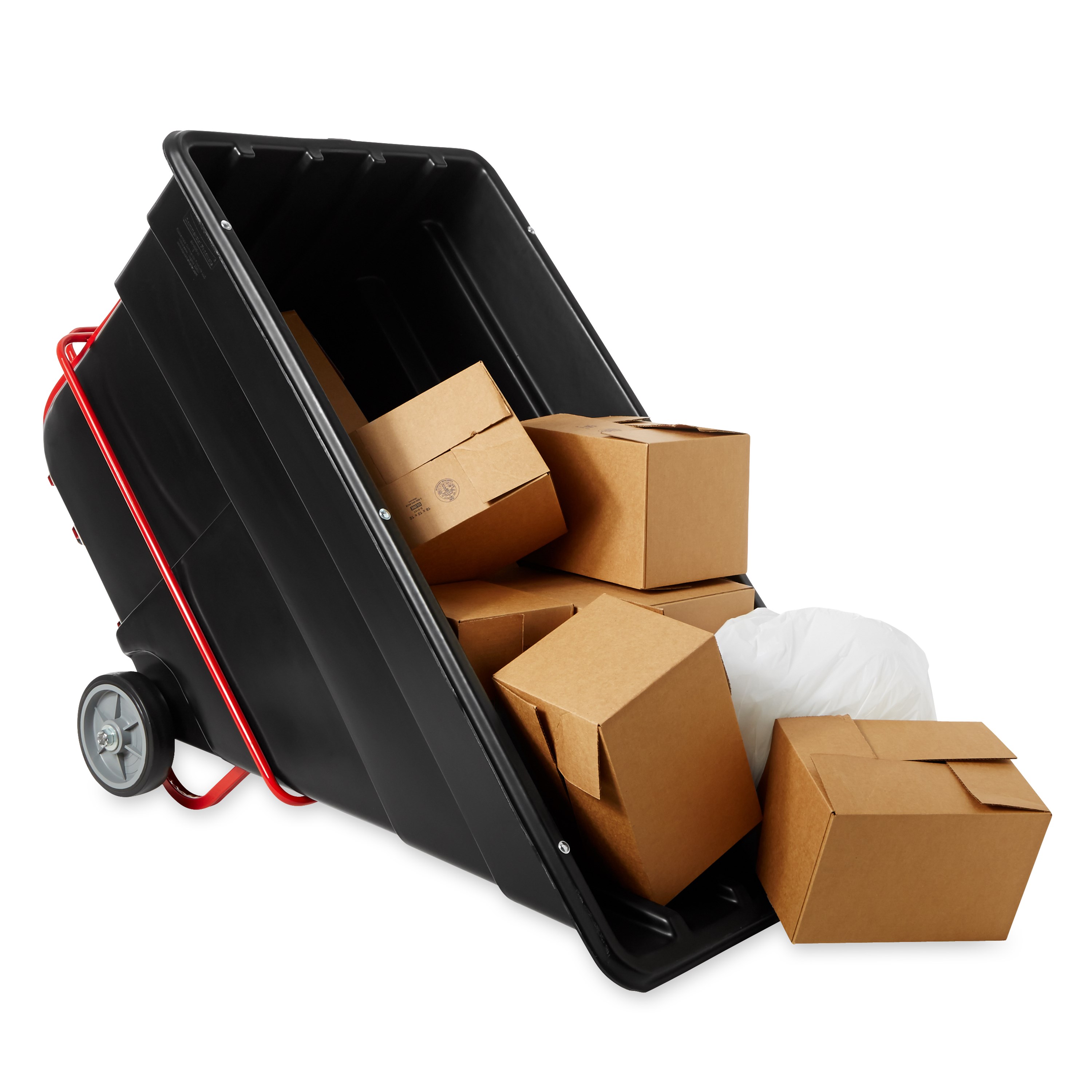 Durable rotational molded trucks handle heavy loads up to 2,100 lbs. with ease