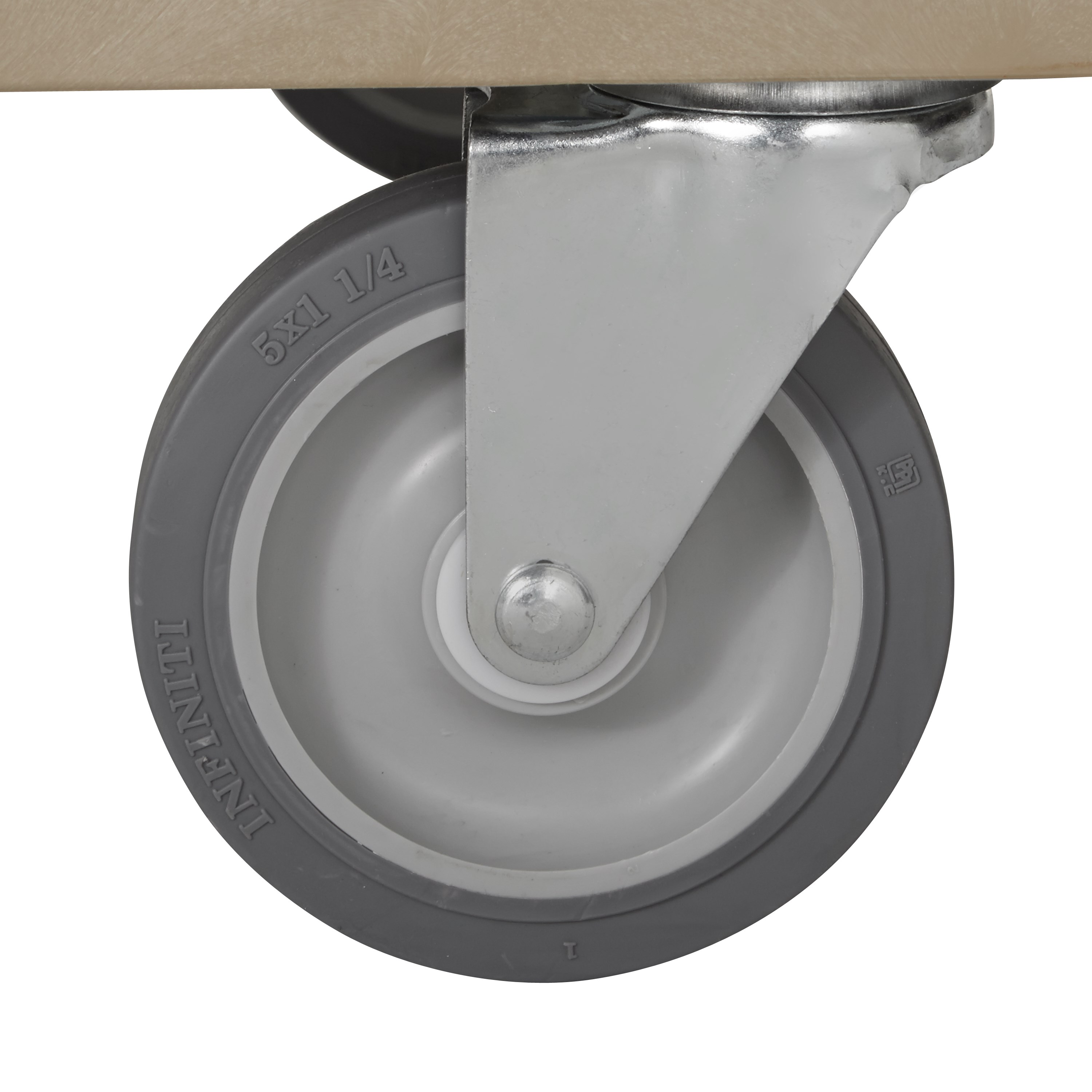 Heavy-Duty Utility Cart with Flat Shelf transports materials, supplies, and heavy loads securely with up to 500 lbs. load capacity. The flat shelf provides a large work surface for oversized loads.