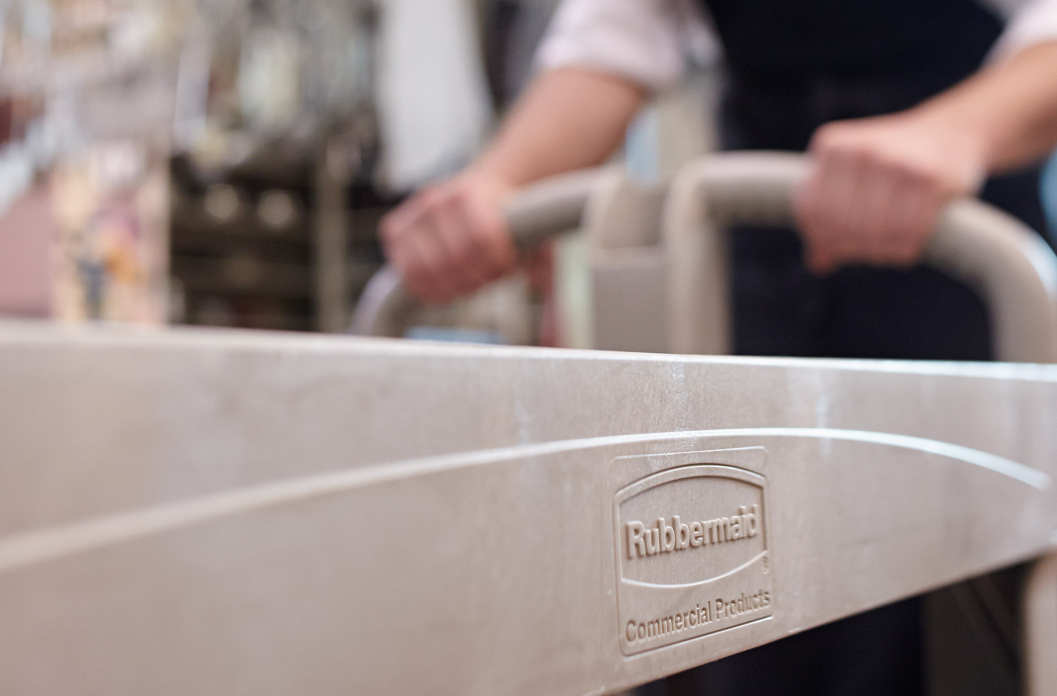 Heavy-Duty Utility Cart with Flat Shelf transports materials, supplies, and heavy loads securely with up to 500 lbs. load capacity. The flat shelf provides a large work surface for oversized loads.