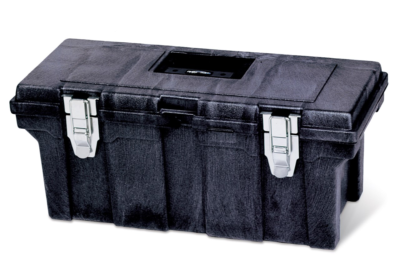 The Rubbermaid Commercial professional grade tool box for commercial/industrial use. Made of sturdy structural foam construction that won’t rust, dent, chip, or peel.
