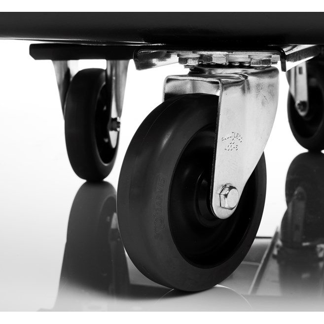 The Rubbermaid Commercial 20 cu ft Cube Truck is part of a full line of Cube Trucks assisting in waste collection, material transport, and laundry handling.