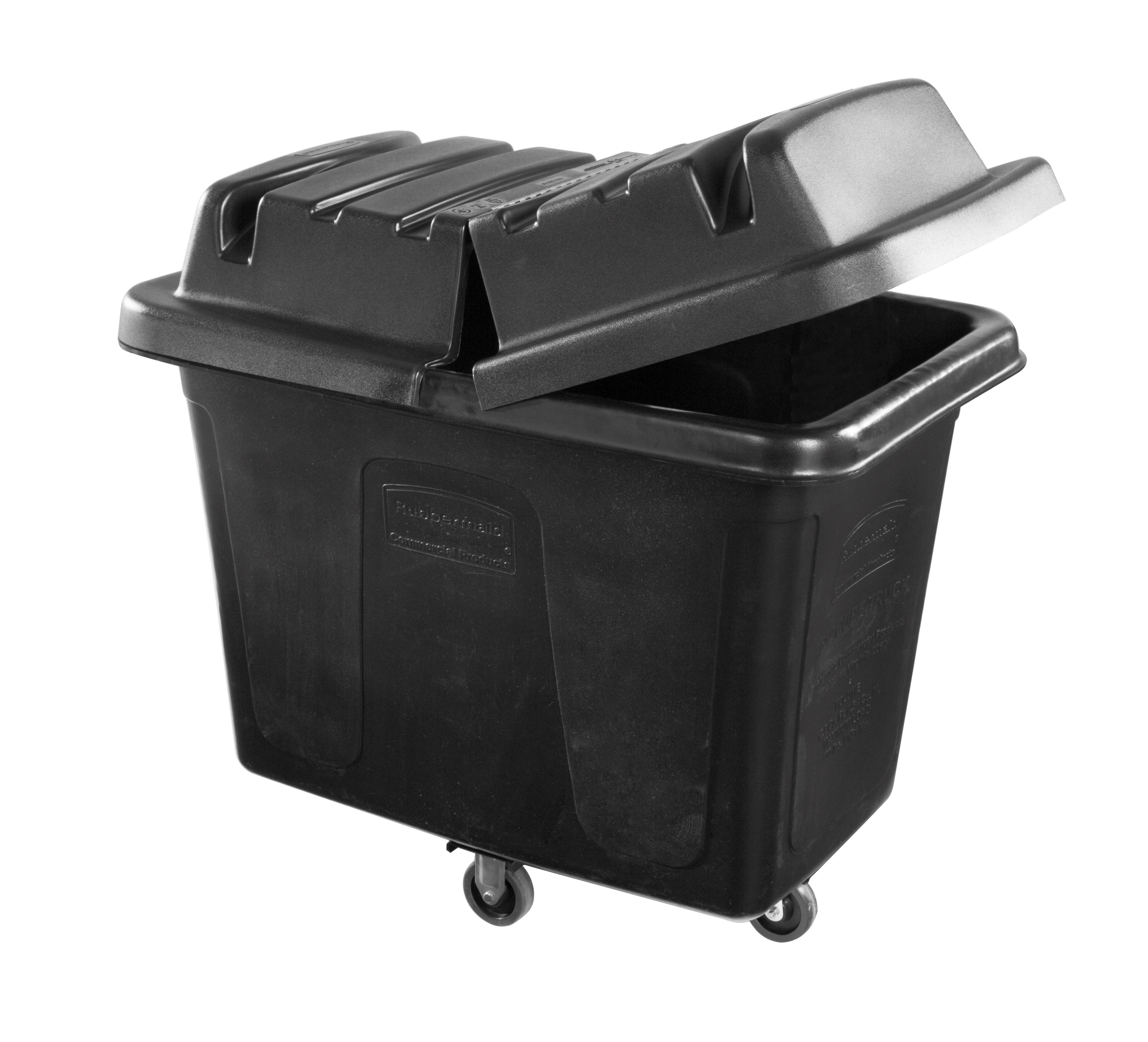 Rubbermaid Commercial 1867538 Executive Series 12 Cubic Feet Cube Truck, 43" x 28" x 33"、耐荷重400ポンド、静音キャスター、ブラック。