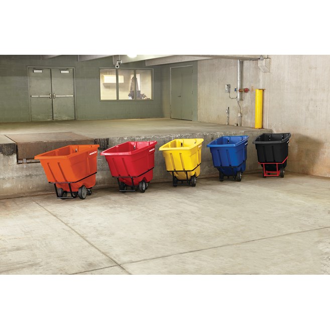 Durable rotational molded trucks handle heavy loads up to 1,250 lbs. with ease