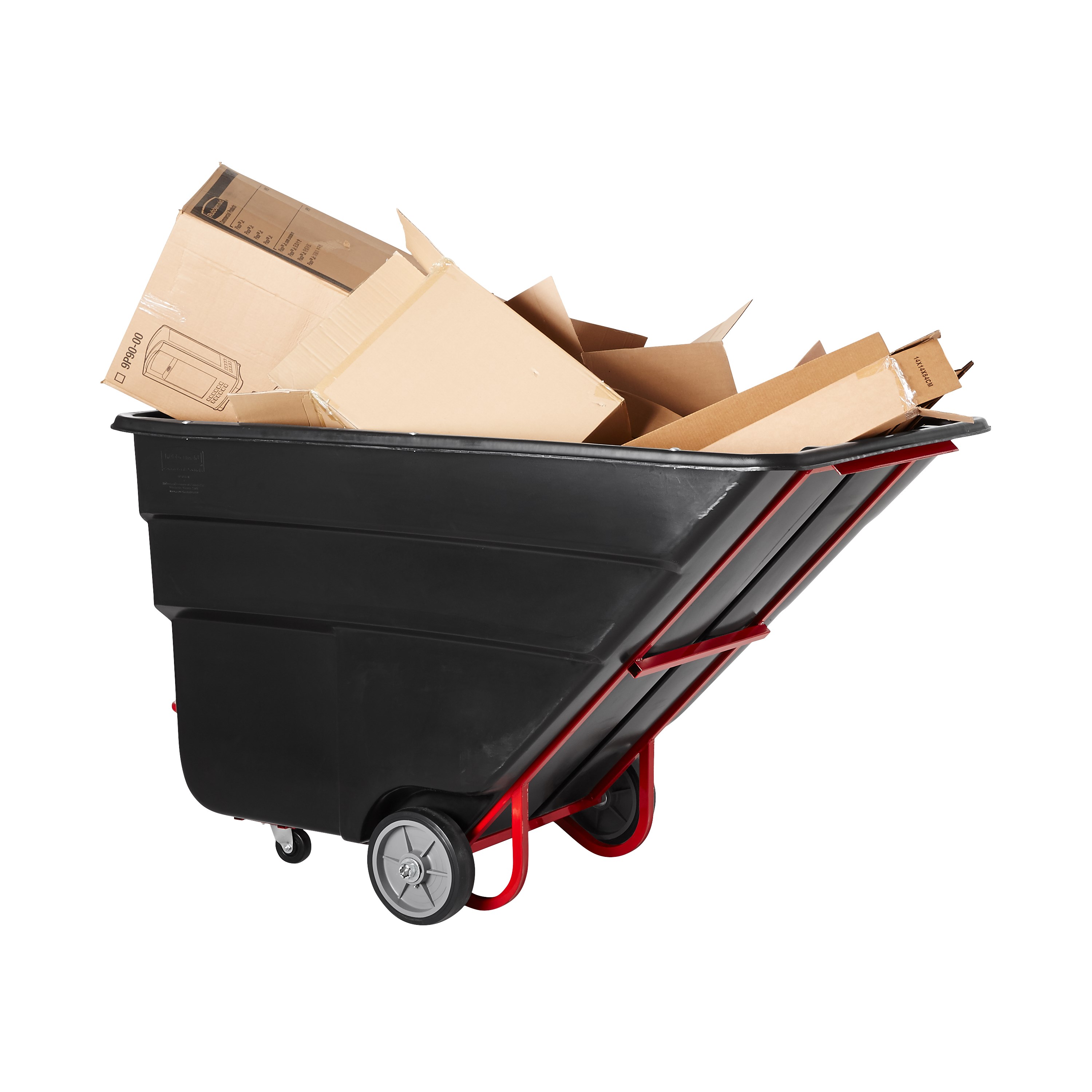 Durable rotational molded trucks handle heavy loads up to 850 lbs. with ease