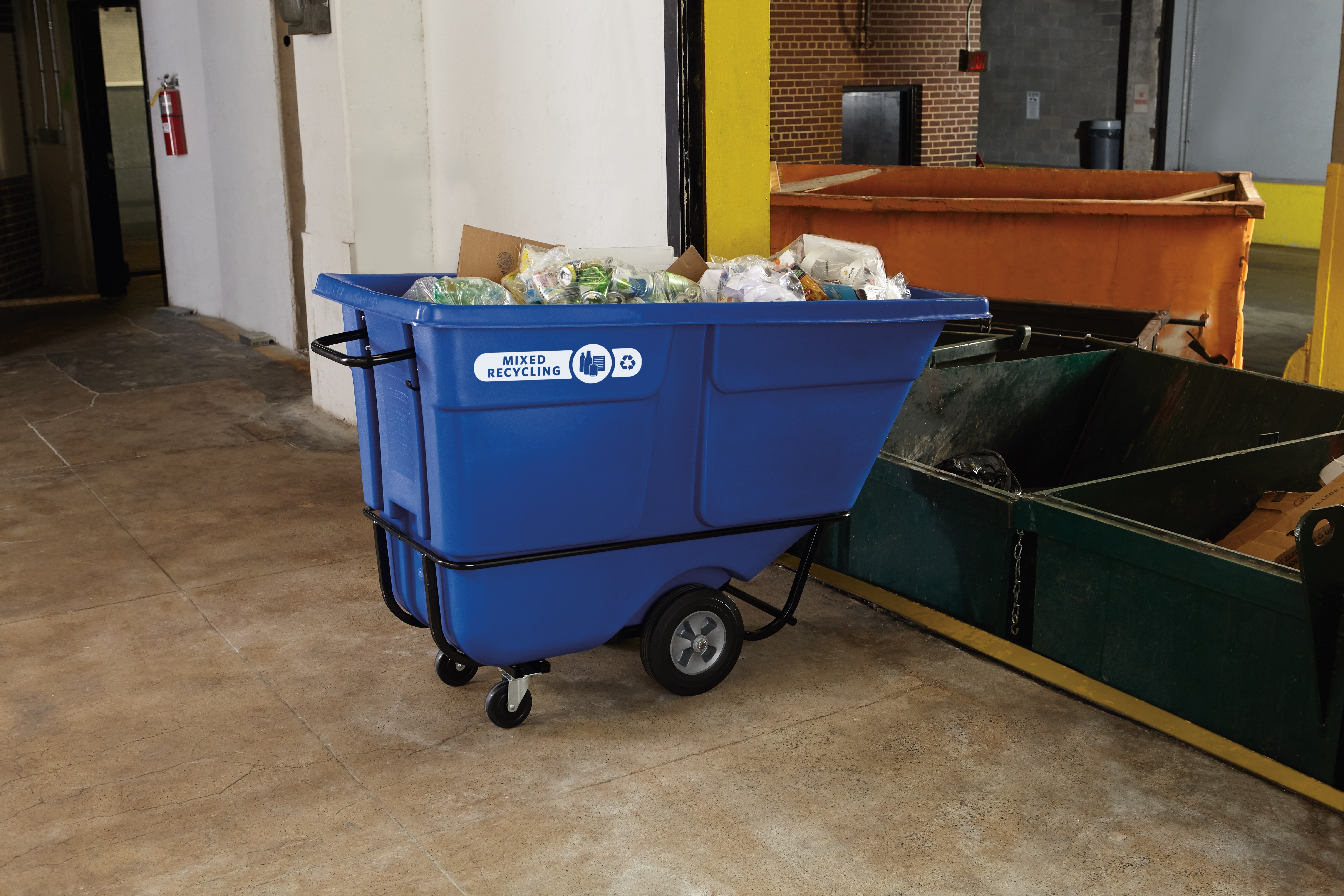 Durable rotational molded trucks handle heavy loads up to 1,250 lbs. with ease