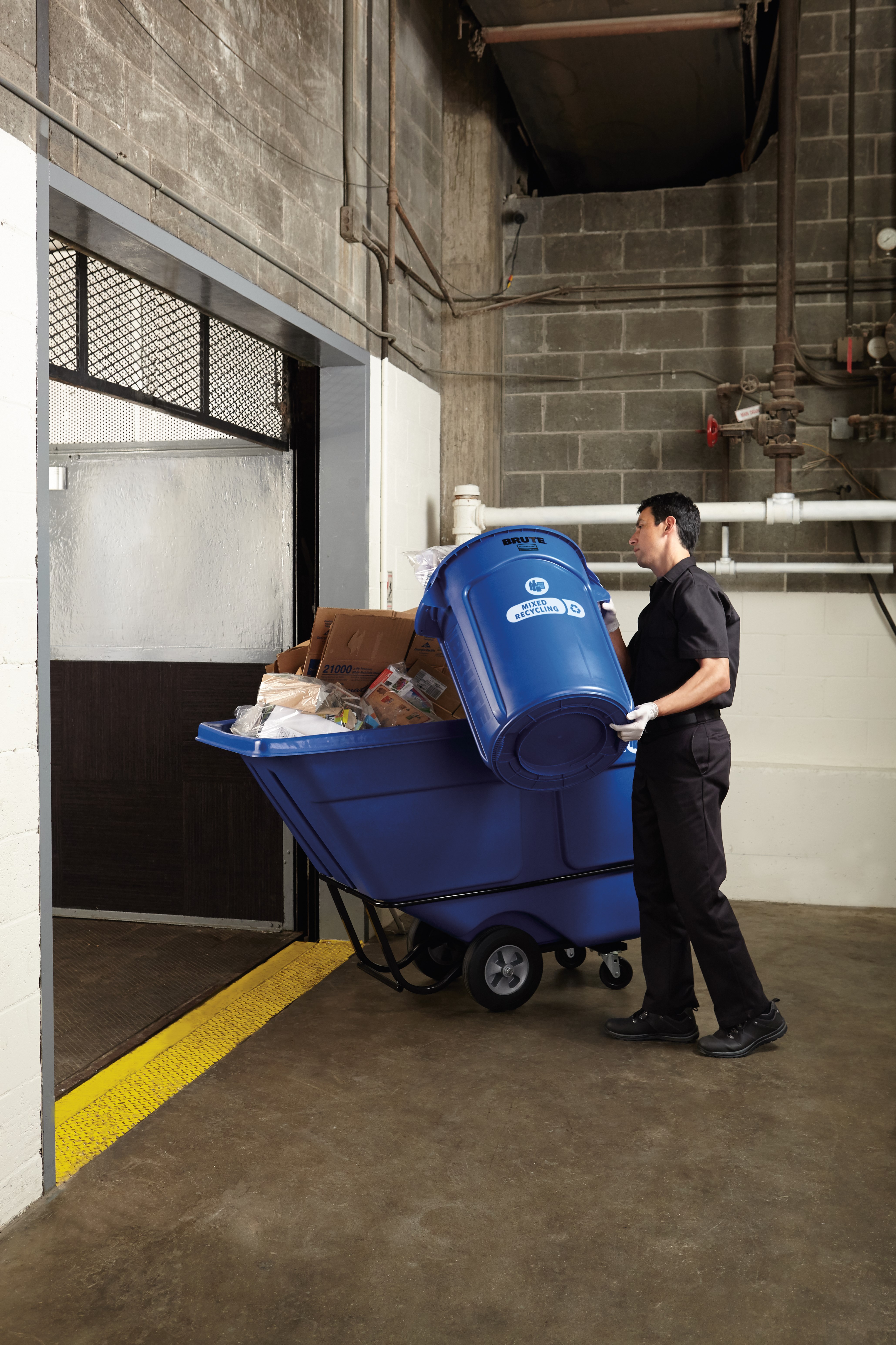 Durable rotational molded trucks handle heavy loads up to 1,250 lbs. with ease