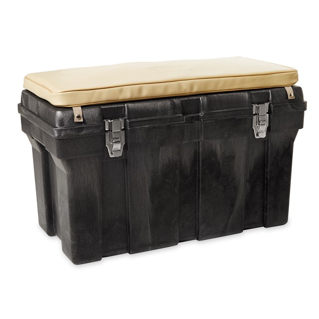 The Rubbermaid Commercial Tack Box gives you an all-purpose storage container to keep your items safe on the work site, in the stable and on the water.