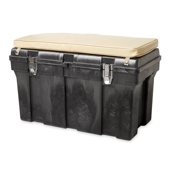 The Rubbermaid Commercial Tack Box gives you an all-purpose storage container to keep your items safe on the work site, in the stable and on the water.