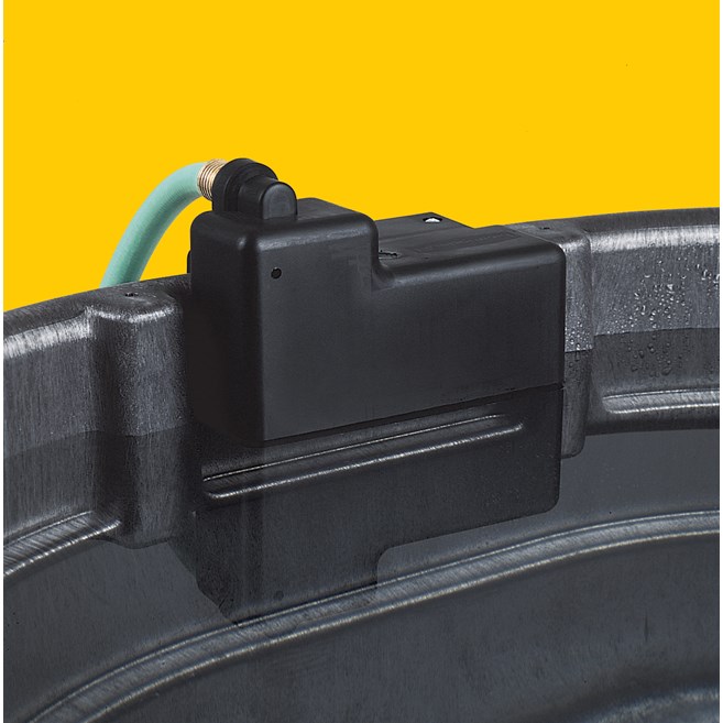 The Rubbermaid Commercial Stock Tank Float Valve option fits all Rubbermaid Stock Tanks.  Built tough for superior performance and long-lasting durability in all kinds of weather extremes.  Fits all Rubbermaid Commercial Stock Tanks