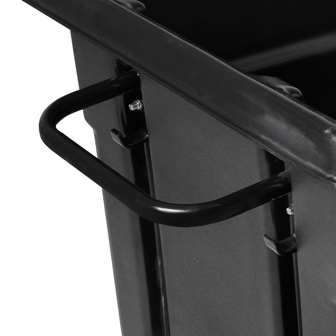 Durable rotational molded trucks handle heavy loads up to 600 lbs. with ease.