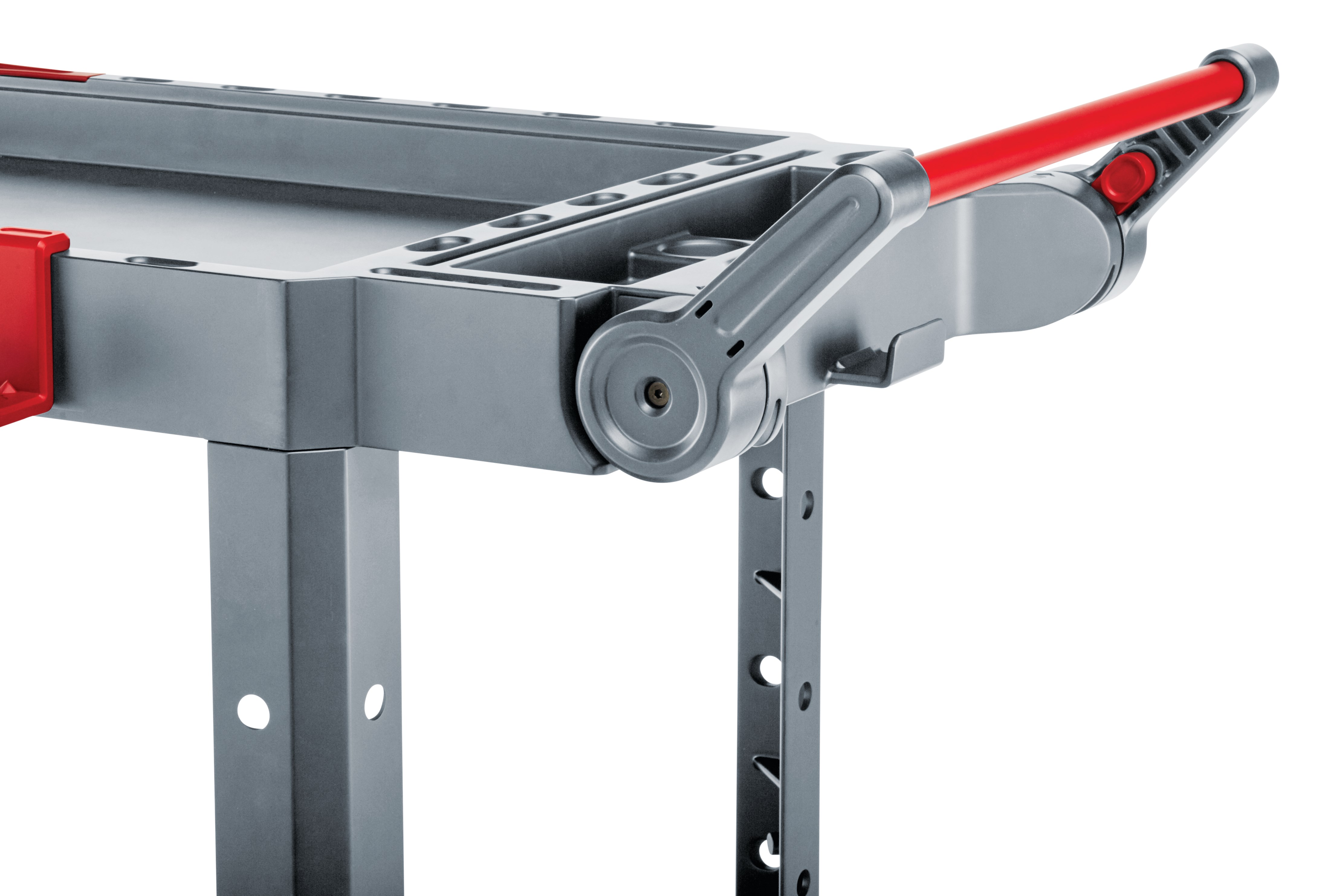 The Heavy Duty Adaptable Cart from Rubbermaid Commercial provides superior versatility for tackling whatever task is at hand. It reduces the need for time-consuming user modifications with a variety of integrated features including: an ergonomic adjustable handle with four positions for maximum comfort, a flip-up shelf, locking casters, and numerous storage features designed to help organize tools and small parts.