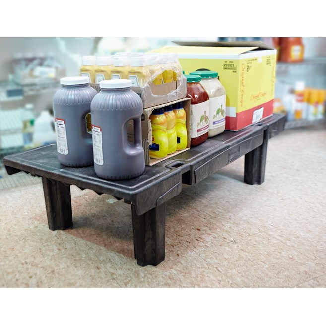 Perfect for storing frozen, cold, or dry goods off of the floor.