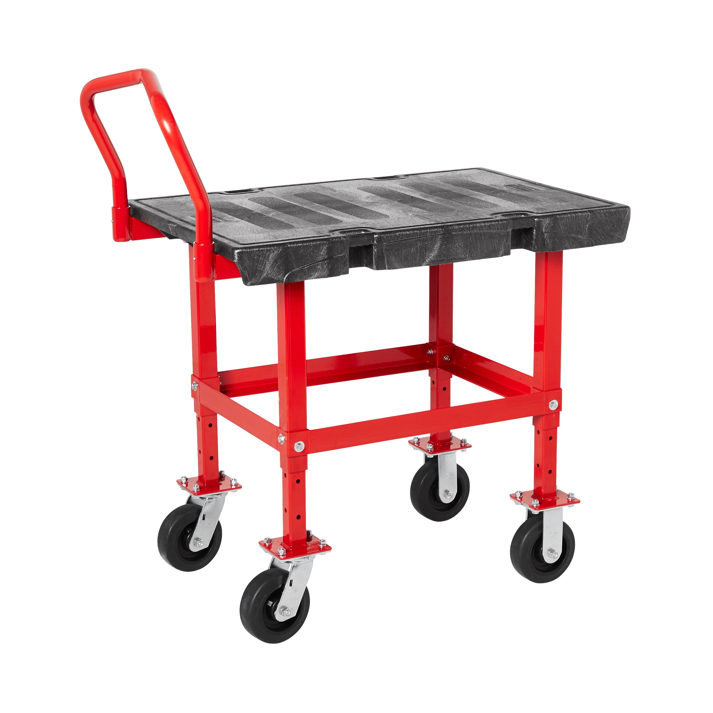 The Rubbermaid Commercial Work Height Platform 24"X36" with 6"TPR casters, 2000 lb. capacity