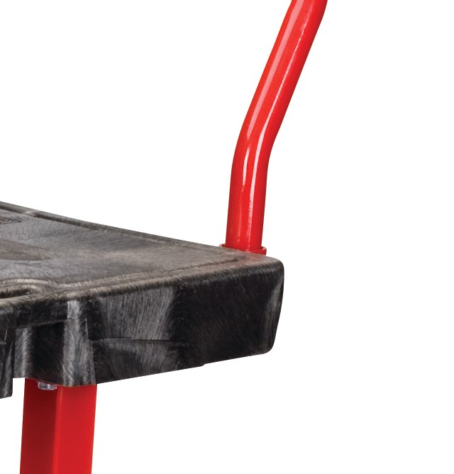 The Rubbermaid Commercial Work Height Platform 24"X48" with 8"TPR casters, 2000 lb. capacity