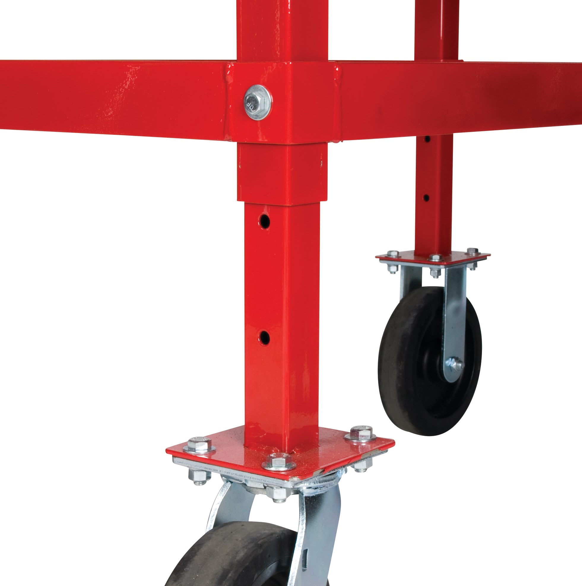 The Rubbermaid Commercial Work Height Platform 24"X48" with 8"TPR casters, 2000 lb. capacity