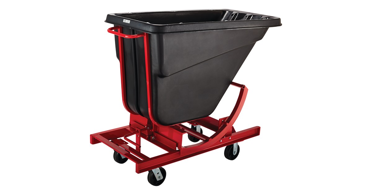 Self-Dumping Hoppers with Polyolefin Casters | Rubbermaid Co