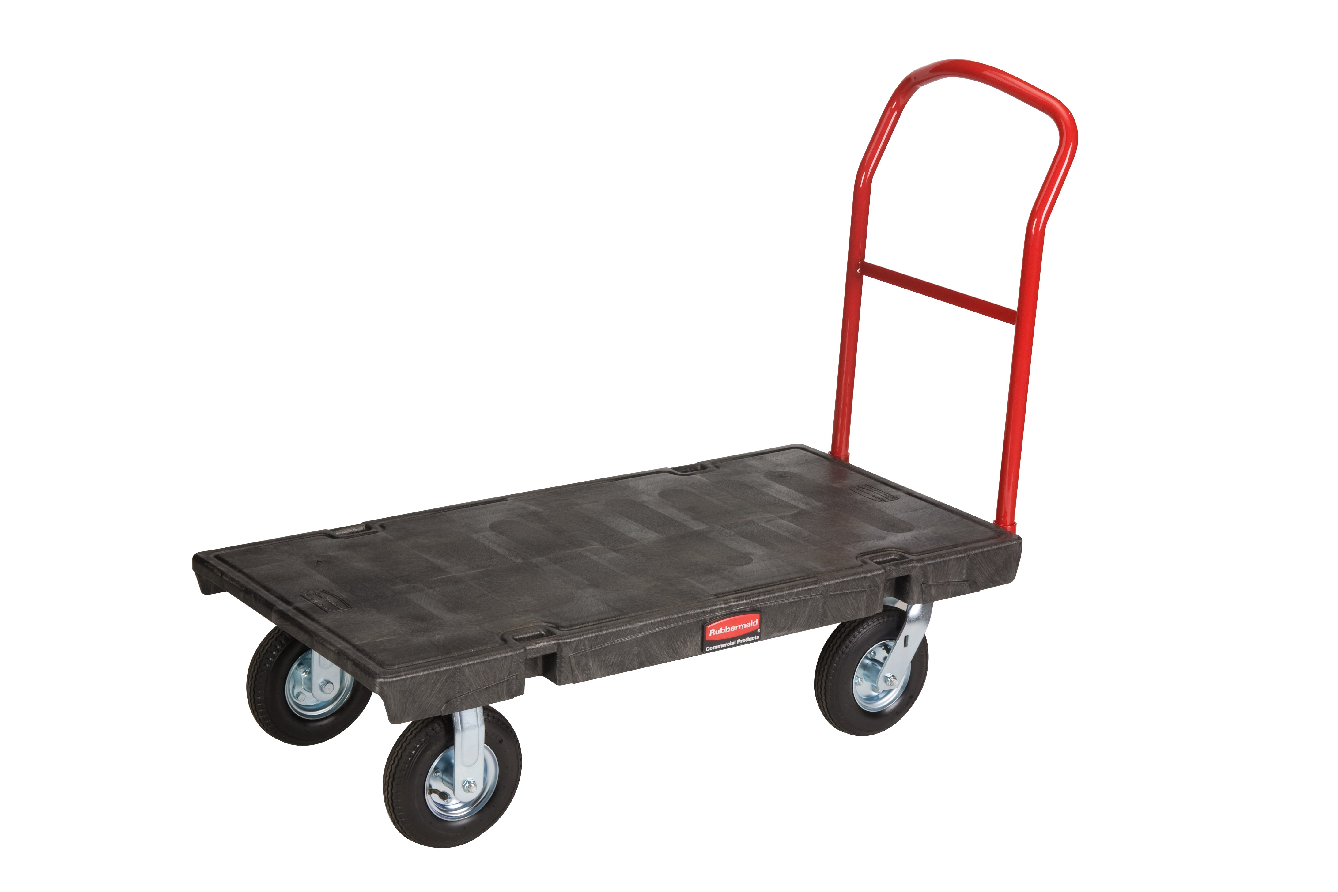 The Rubbermaid Commercial Heavy Duty Platform Truck 40"X70" with 8"PNEUMATIC casters, 1000 lb. capacity