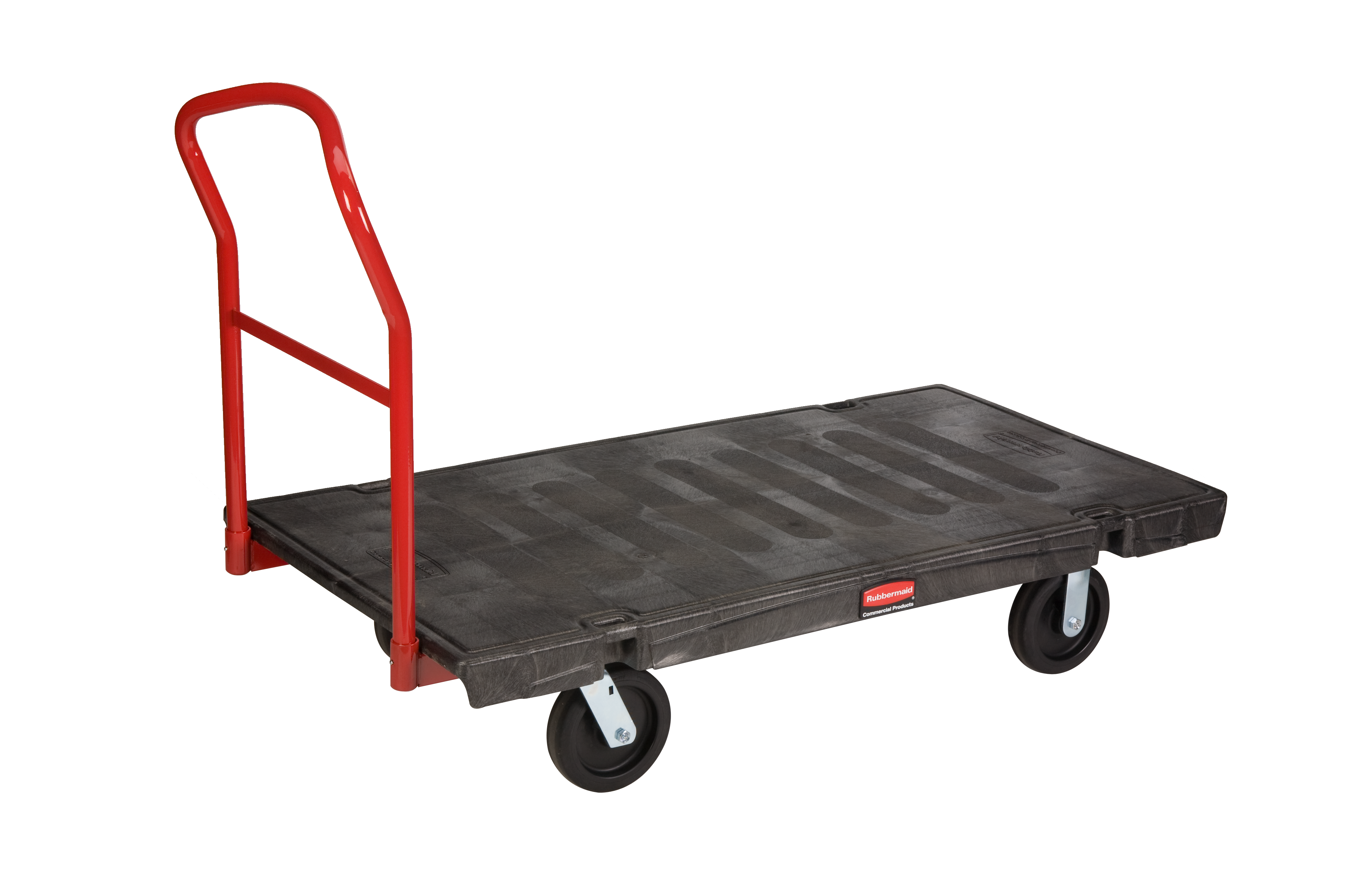 De zware platformwagen is ideaal voor het efficiënt verplaatsen van grote, zware en extra grote ladingen binnen een bedrijfspand, met een capaciteit tot 2.000 lb.