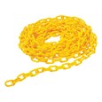 20" chain attaches to Safety Cones to form a barrier.