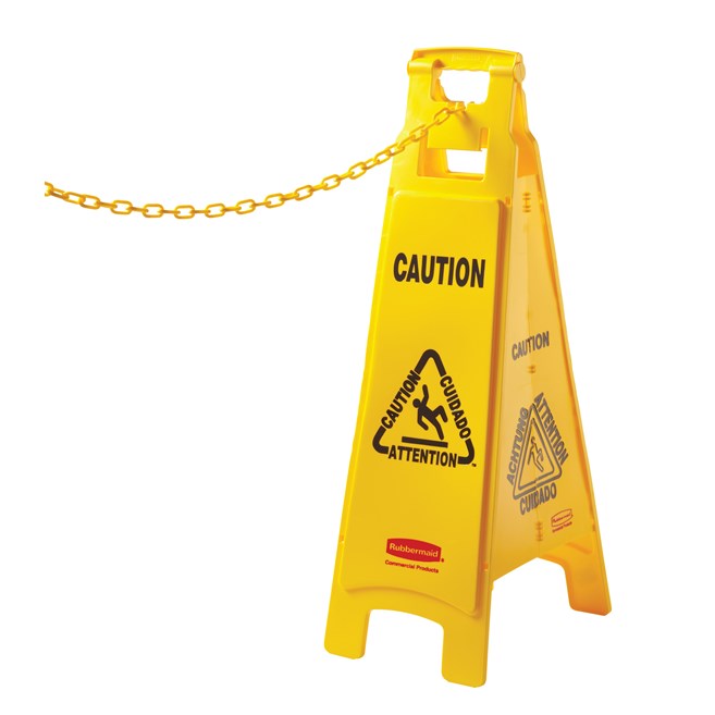 20 ft. chain attaches to Safety Cones to form a barrier.