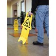 Unique “no tip” design is 2-sided for effective multilingual safety communication that utilizes ANSI/OSHA-compliant color and graphics.