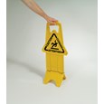 Unique “no tip” design is 2-sided for effective multilingual safety communication that utilizes ANSI/OSHA-compliant color and graphics.