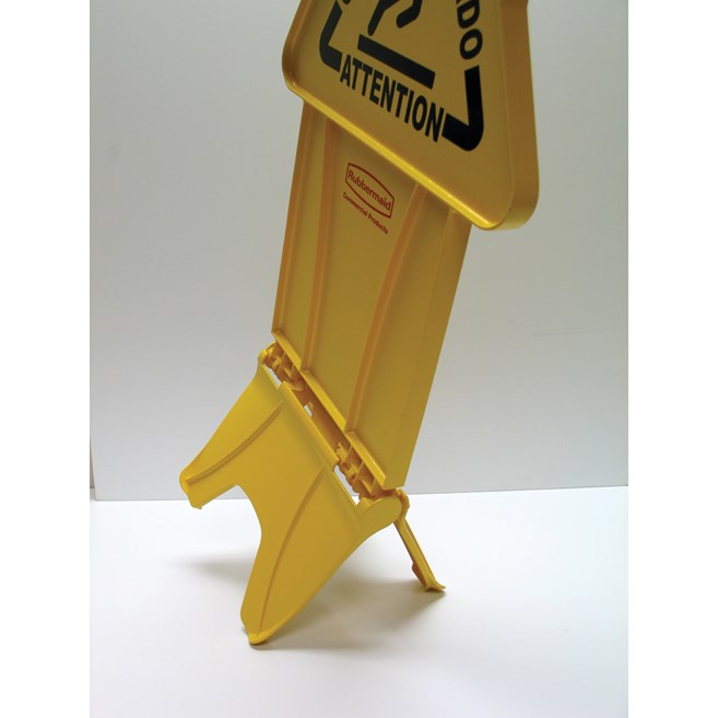 Unique “no tip” design is 2-sided for effective multilingual safety communication that utilizes ANSI/OSHA-compliant color and graphics.