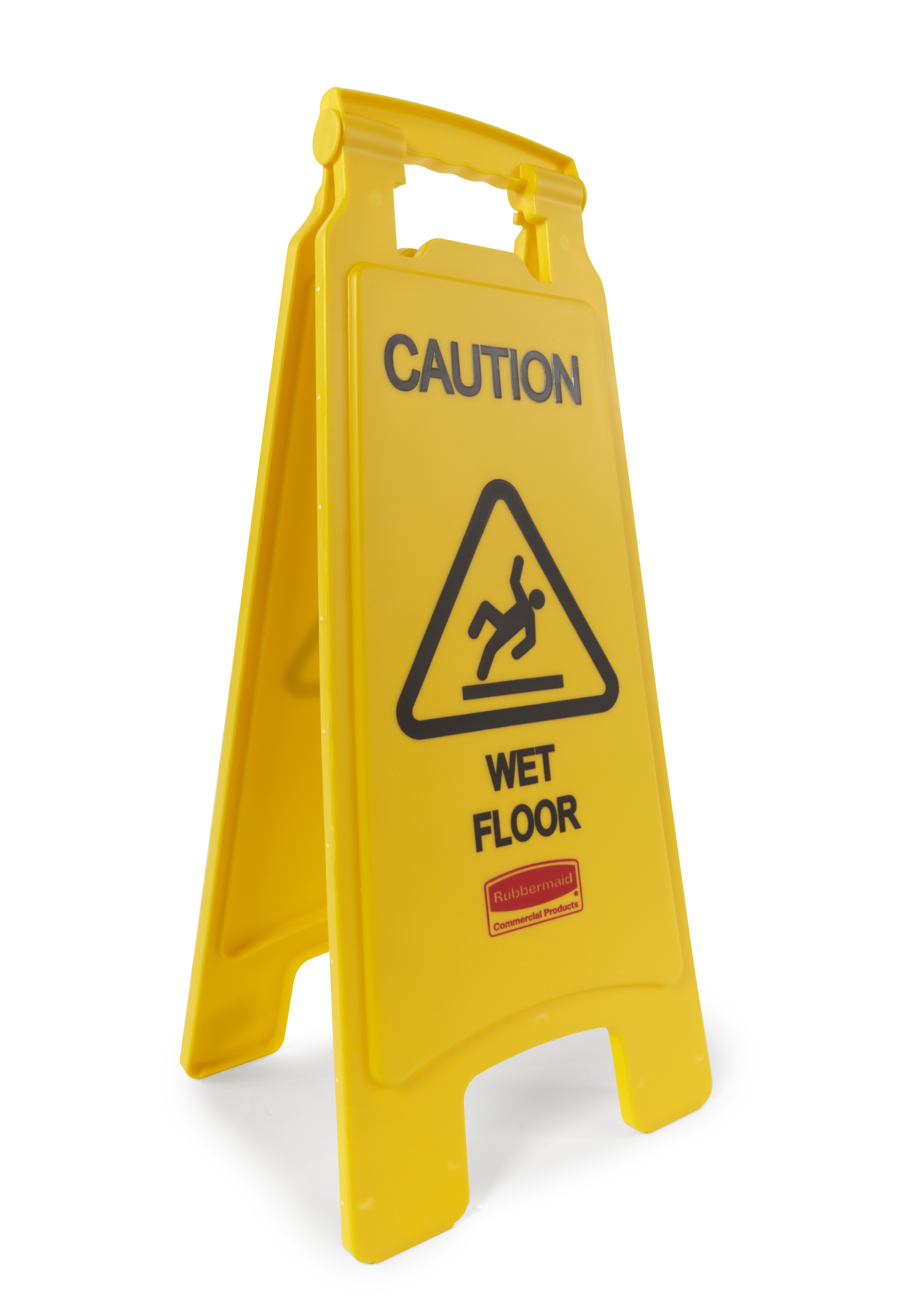 Das 2-seitige leichte „Achtung Rutschgefahr“-Warnschild sorgt für eine effektive Sicherheitskommunikation in ANSI- / OSHA-konformer Farbe und Grafik.