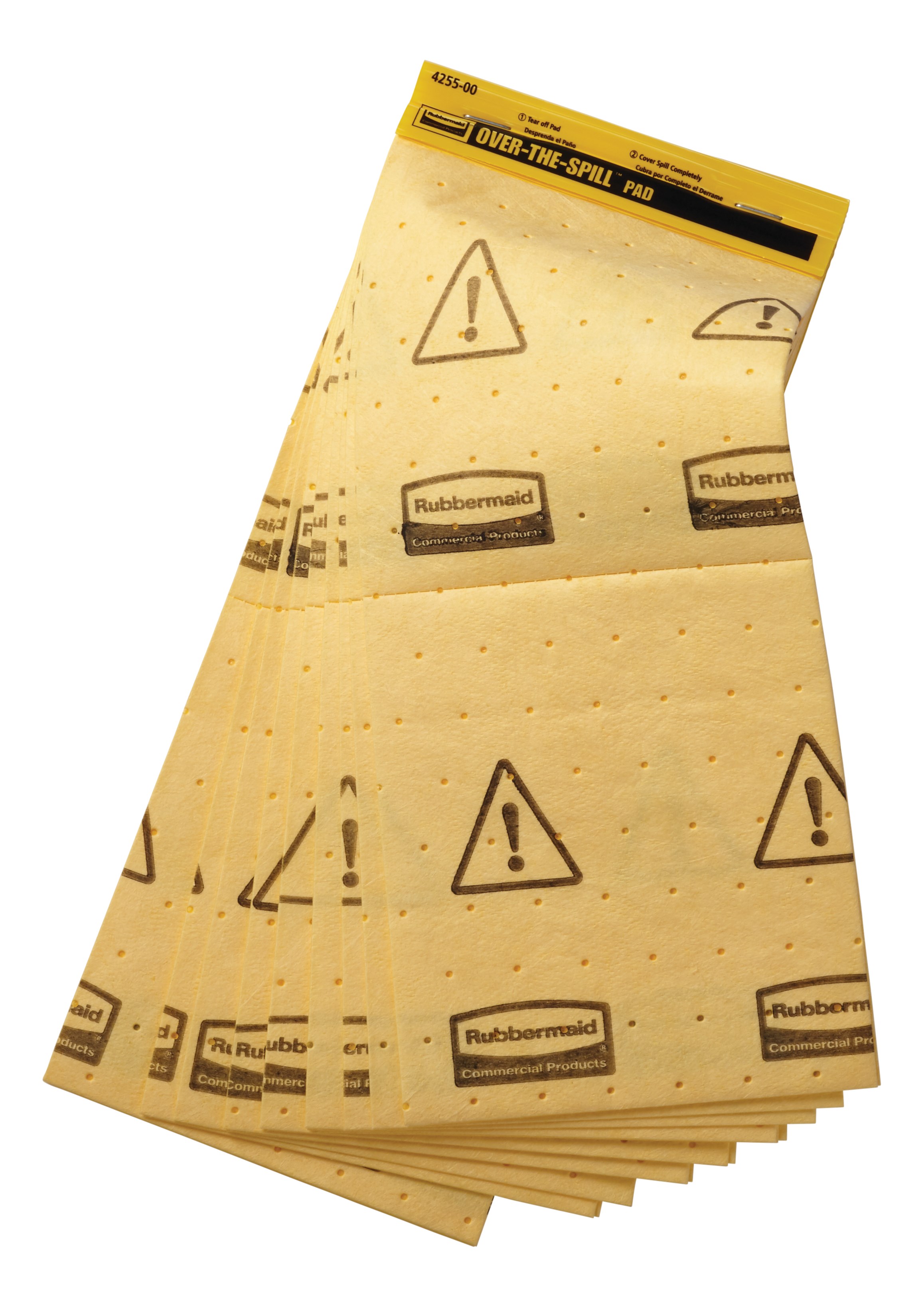 Contains absorbent pads that soak up water and oil quickly and completely for an effective way to deal with spills.