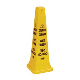 Safety Cone FG627677 is a highly visible, 36", bright yellow hazard protection cone.