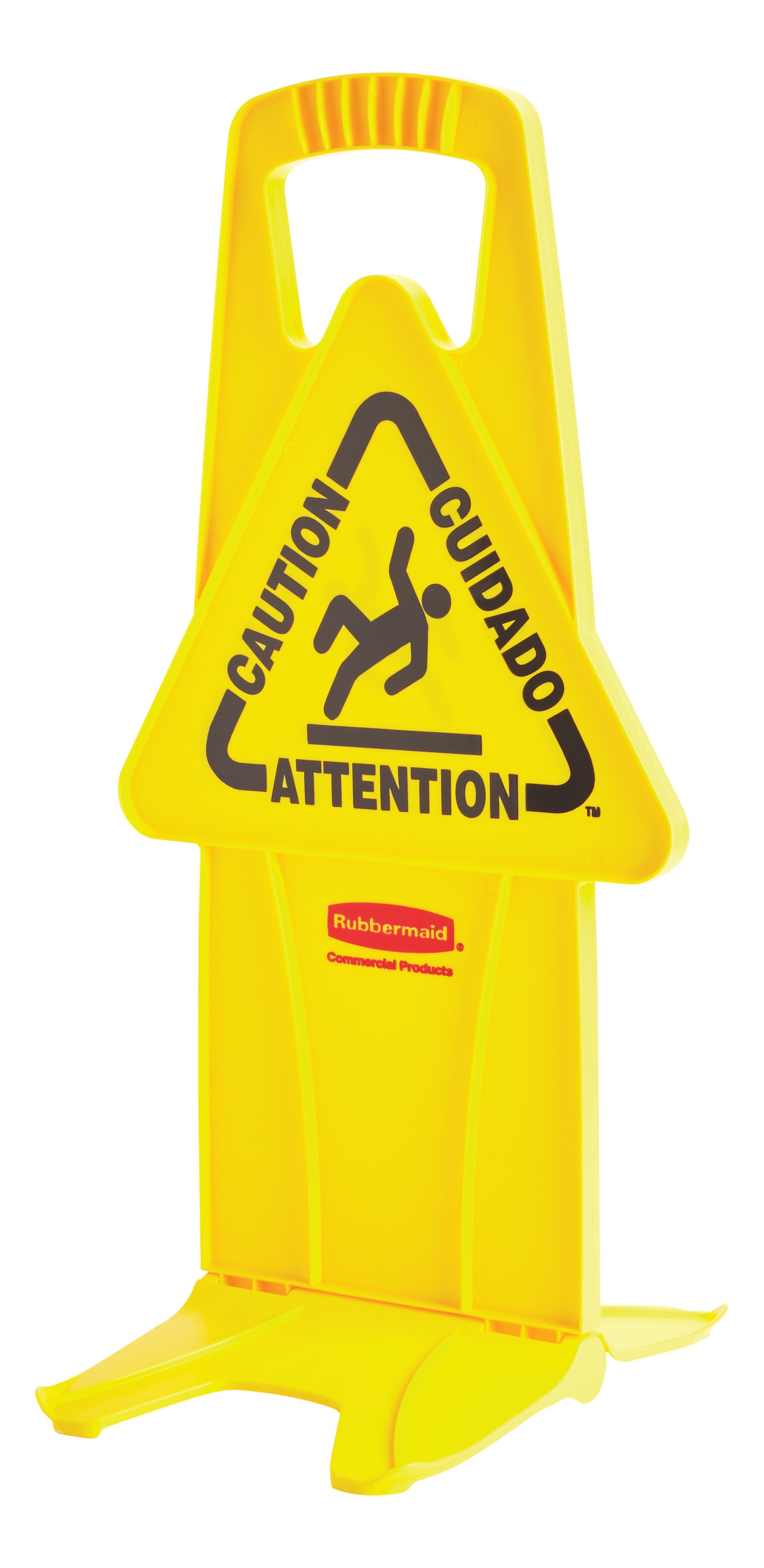 Unique “no tip” design is 2-sided for effective multilingual safety communication that utilizes ANSI/OSHA-compliant color and graphics.