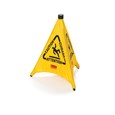 Ce cône pliant se déploie automatiquement dès qu’il sort de son étui de rangement à montage mural. Sa couleur et ses indications sont conformes ANSI/OSHA.