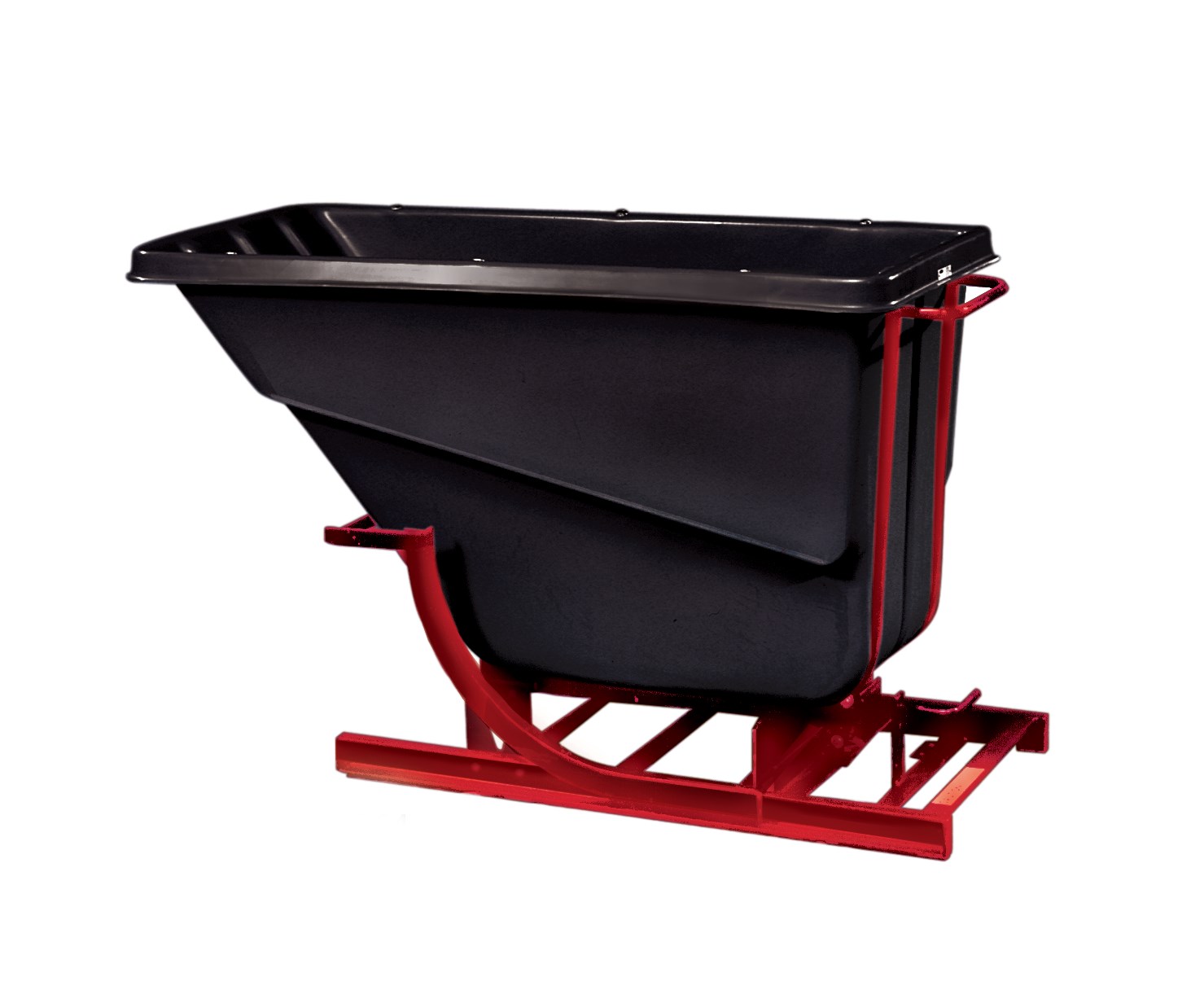 Large-capacity hoppers store and dump heavy loads with ease.