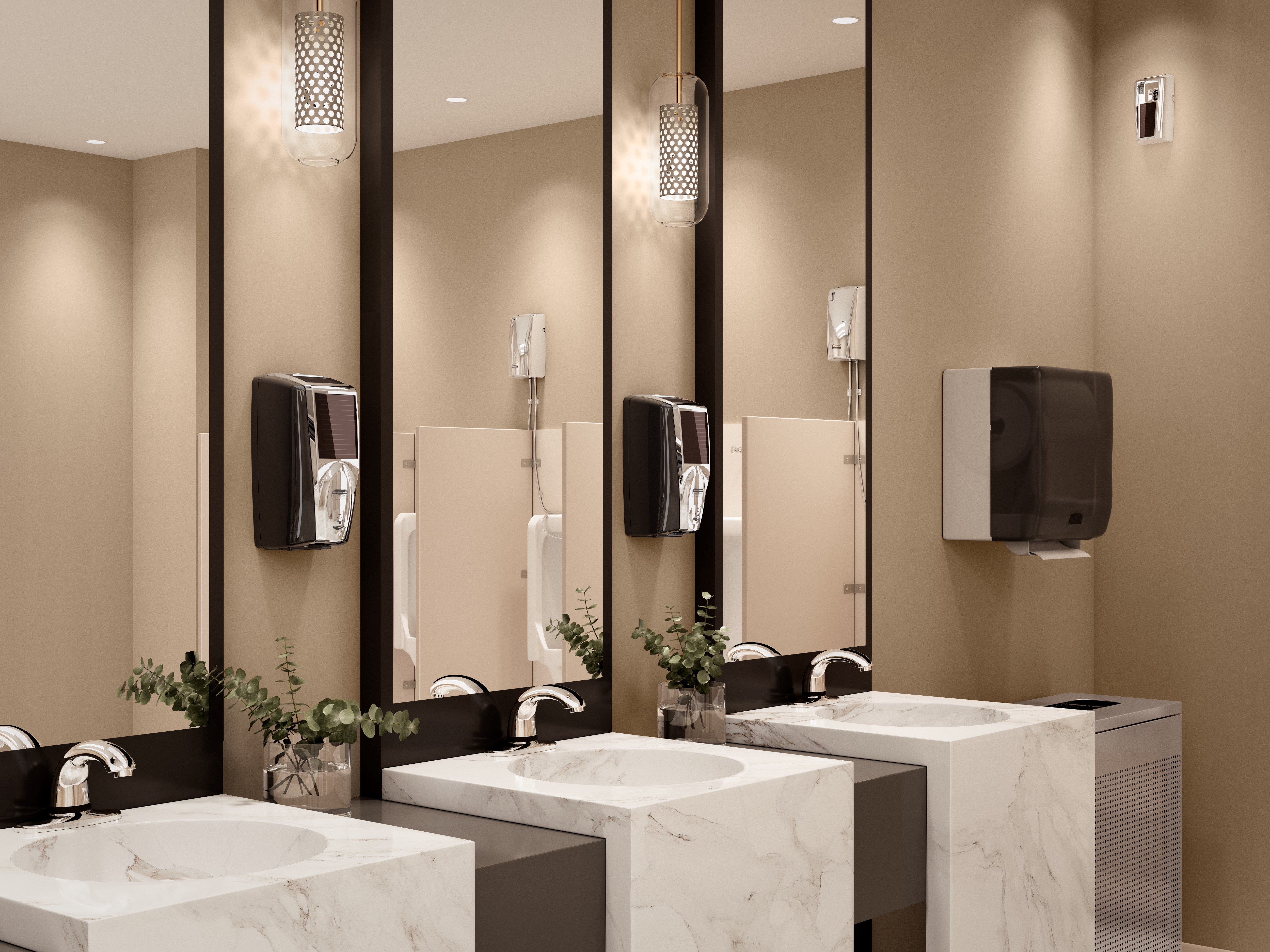 The AutoFaucet® is a user-friendly, automatic faucet that utilizes Surround Sensor™ Technology to dispense water only when needed. Touch-free activation helps reduce cross-contamination on user's hands.