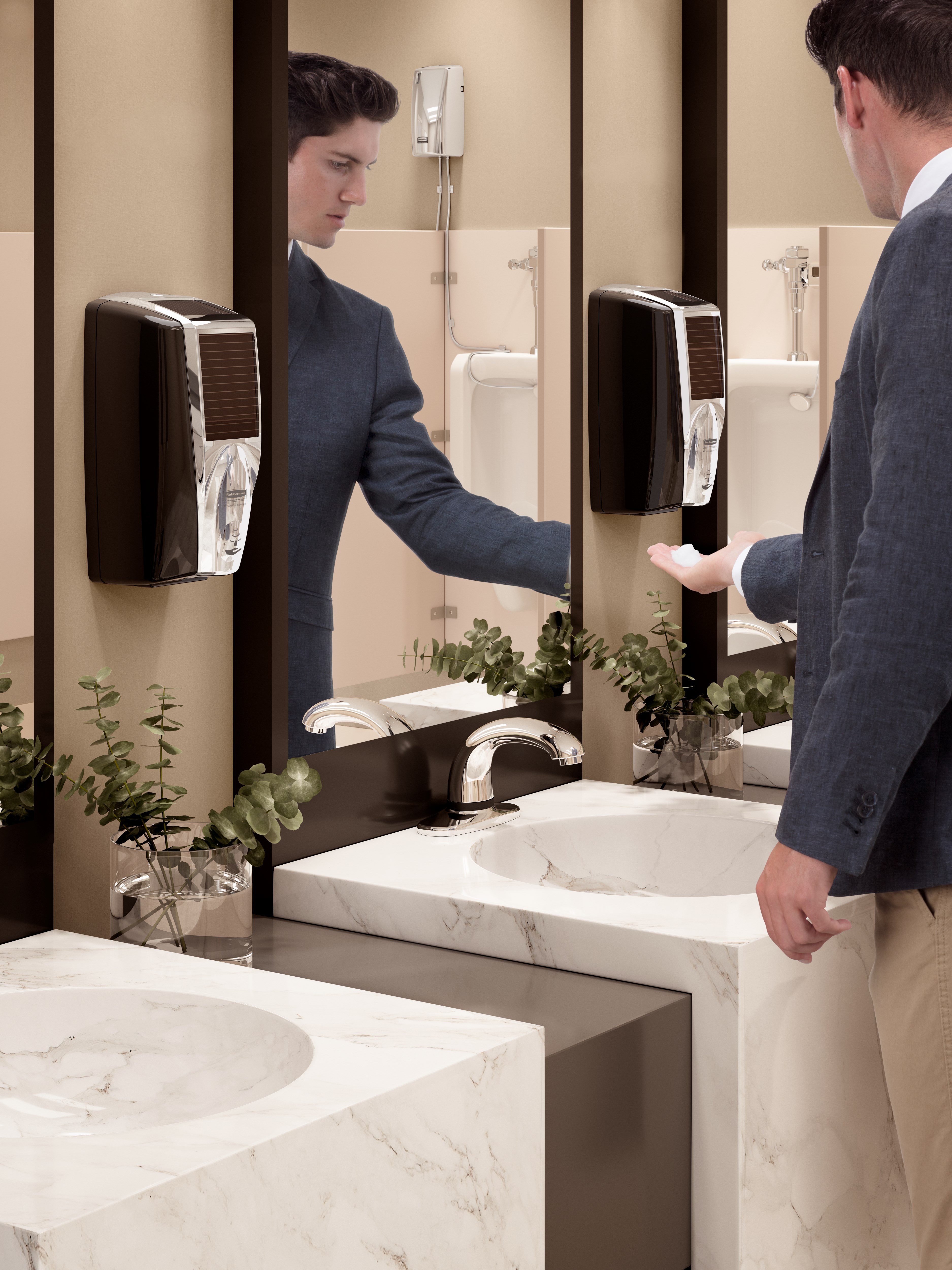 Battery-free and touch-free AutoFoam delivery reduces the spread of germs