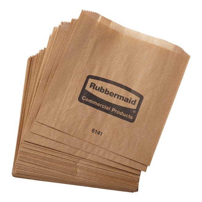De Rubbermaid Commercial Waspapieren zakken zijn waspapieren zakken bestemd voor vrouwelijke hygiënebakken, zodat ze makkelijker schoon te maken zijn.
