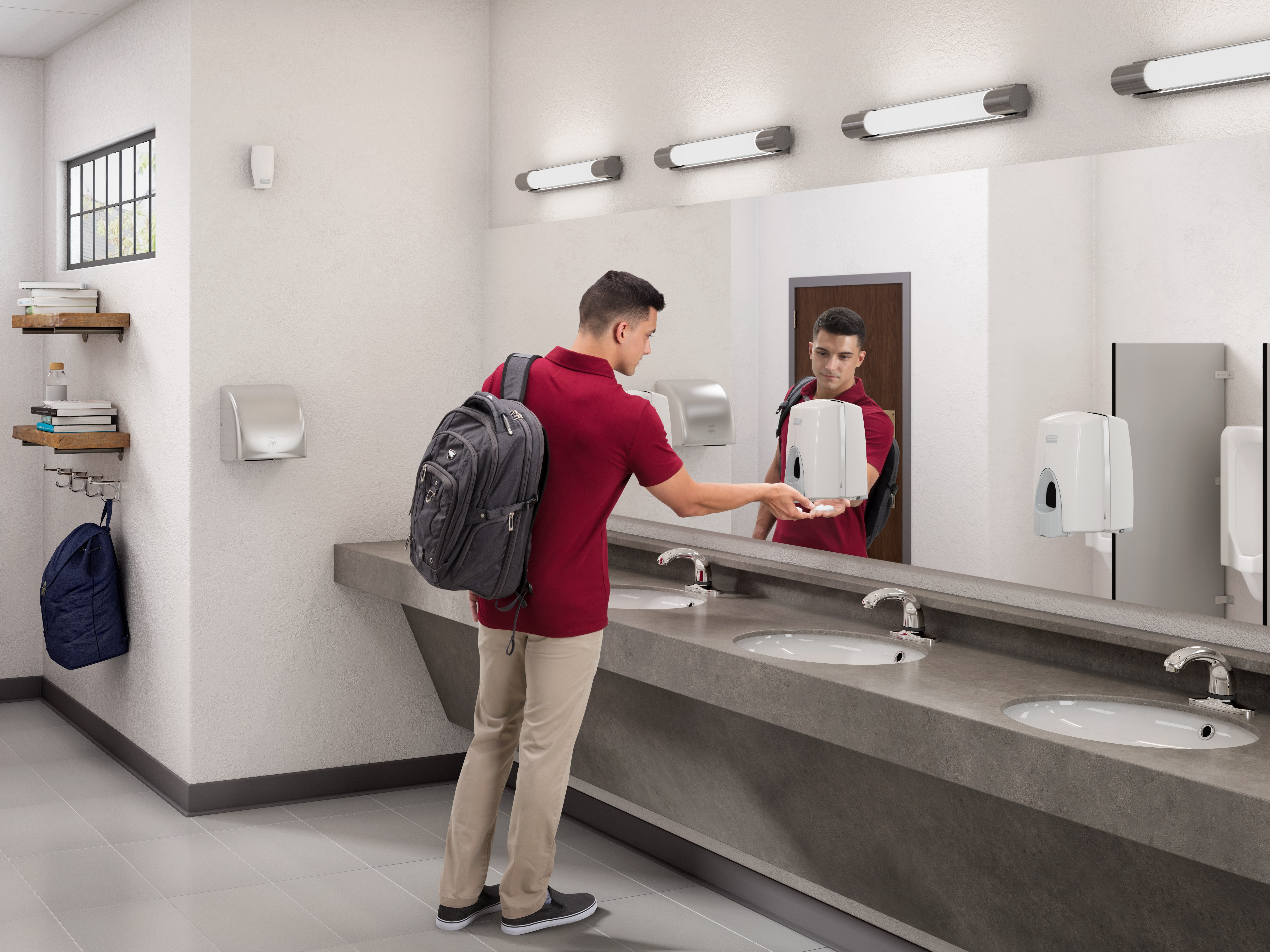 Create safer environments with high quality hand hygiene in a robust manual dispenser