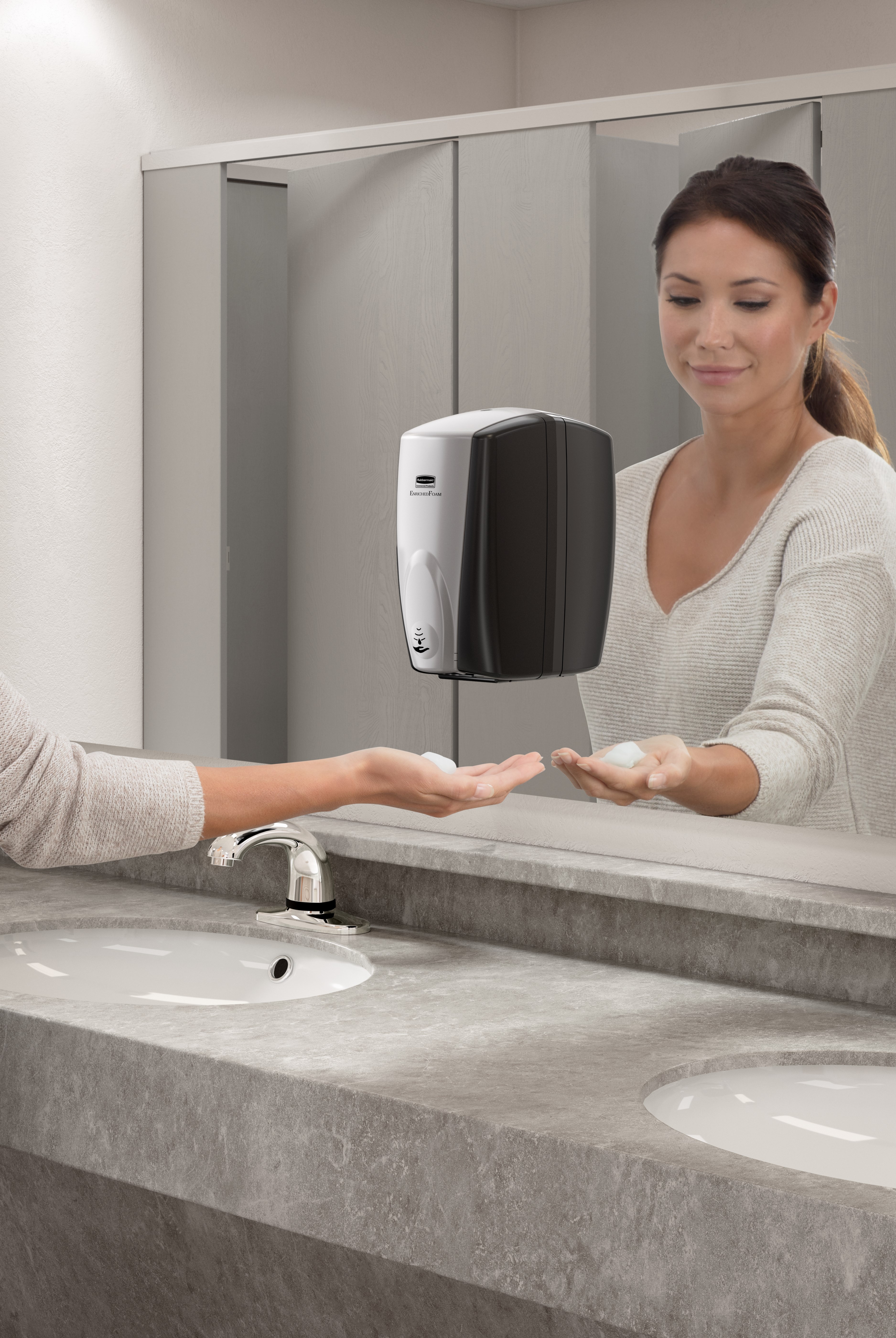 Prevent the spread of germs with high quality foam soaps and hand sanitisers in a durable Touch-Free Dispenser