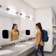 The AutoFoam Dispenser is a touch-free, wall-mounted system that dispenses controlled amounts of foam soap or sanitizer automatically to help prevent the spread of germs.