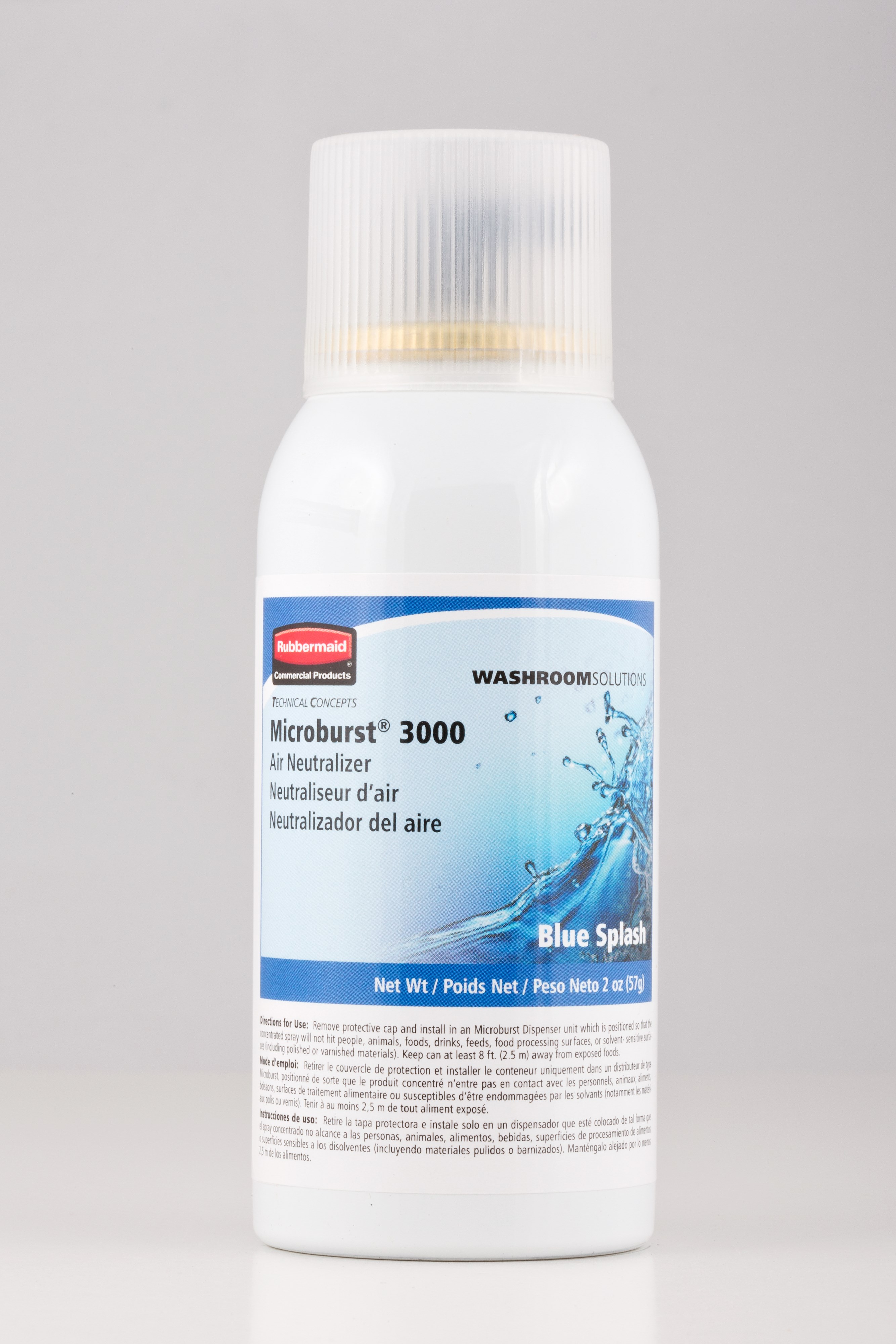 Microburst® 3000 refills feature high quality, fresh fragrances that last for 3000 sprays or up to 168 days.