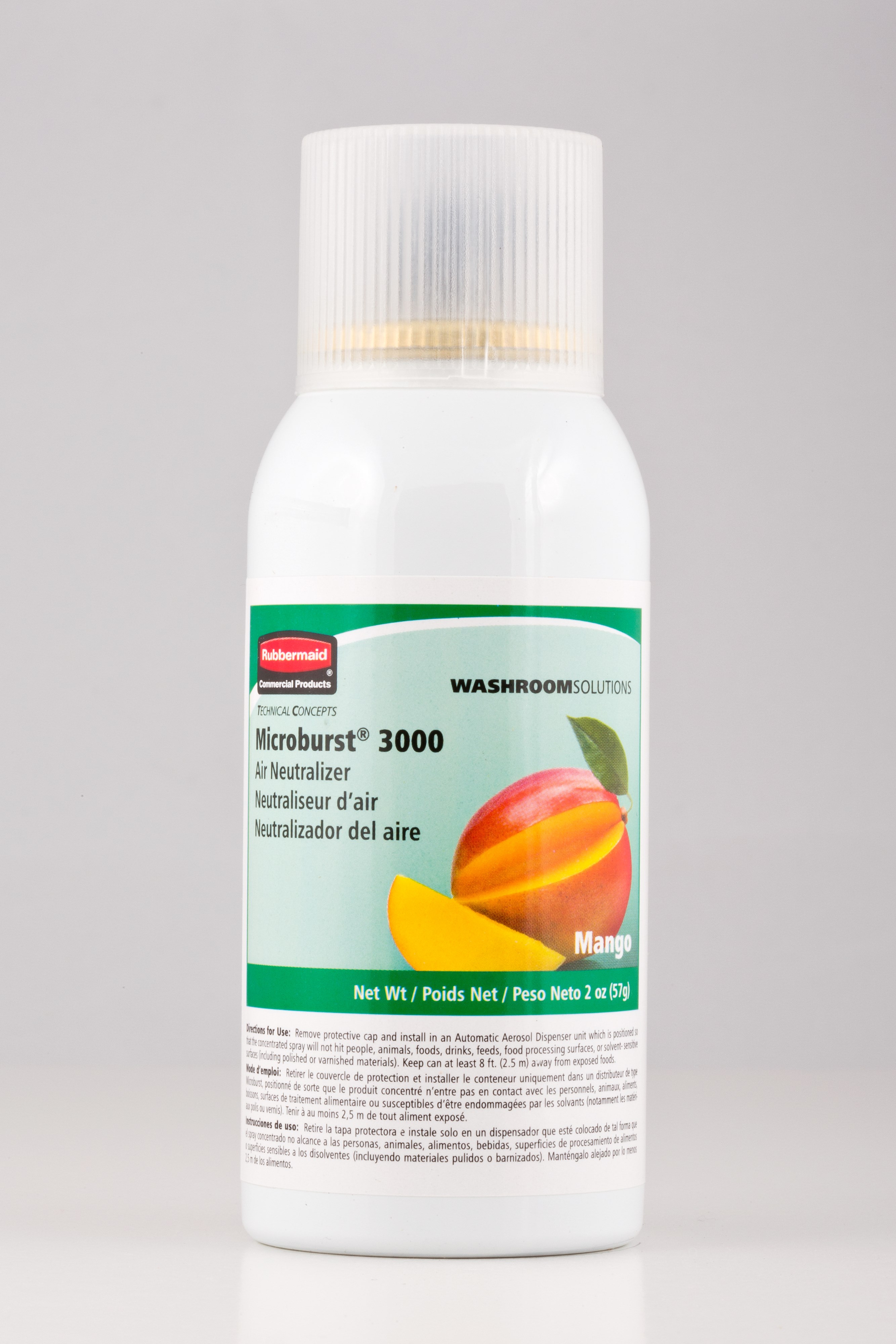 Microburst® 3000 refills feature high quality, fresh fragrances that last for 3000 sprays or up to 168 days.