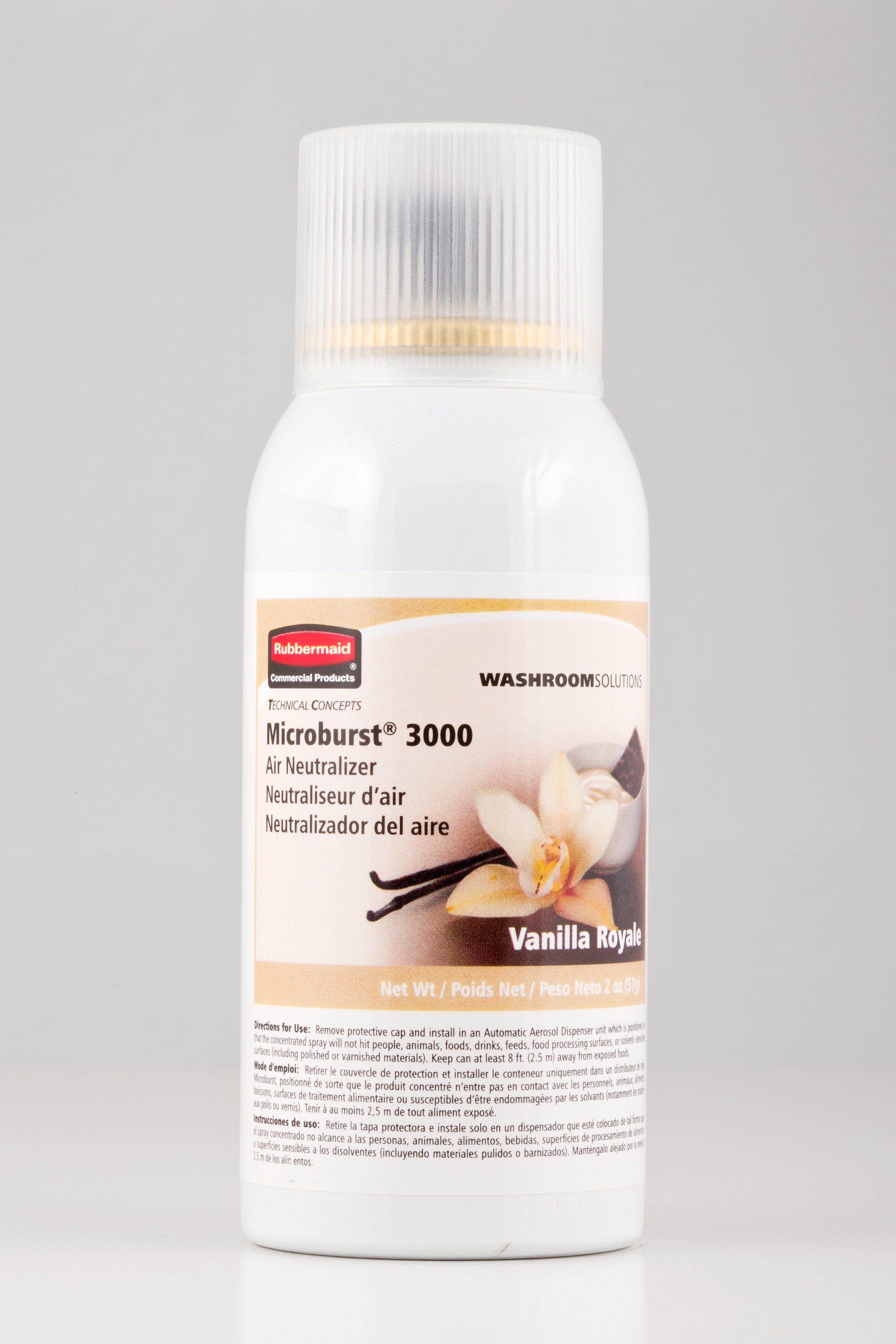 Microburst® 3000 refills feature high quality, fresh fragrances that last for 3000 sprays or up to 168 days.