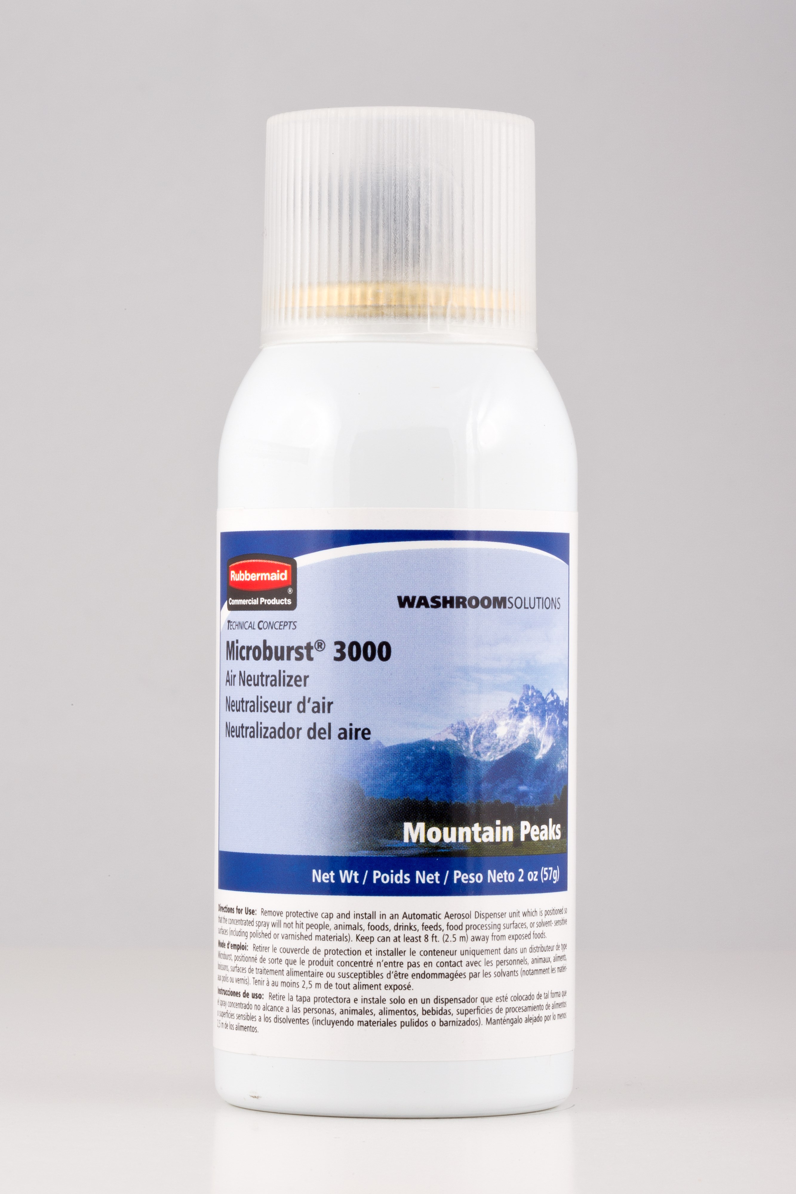 Microburst® 3000 refills feature high quality, fresh fragrances that last for 3000 sprays or up to 168 days.