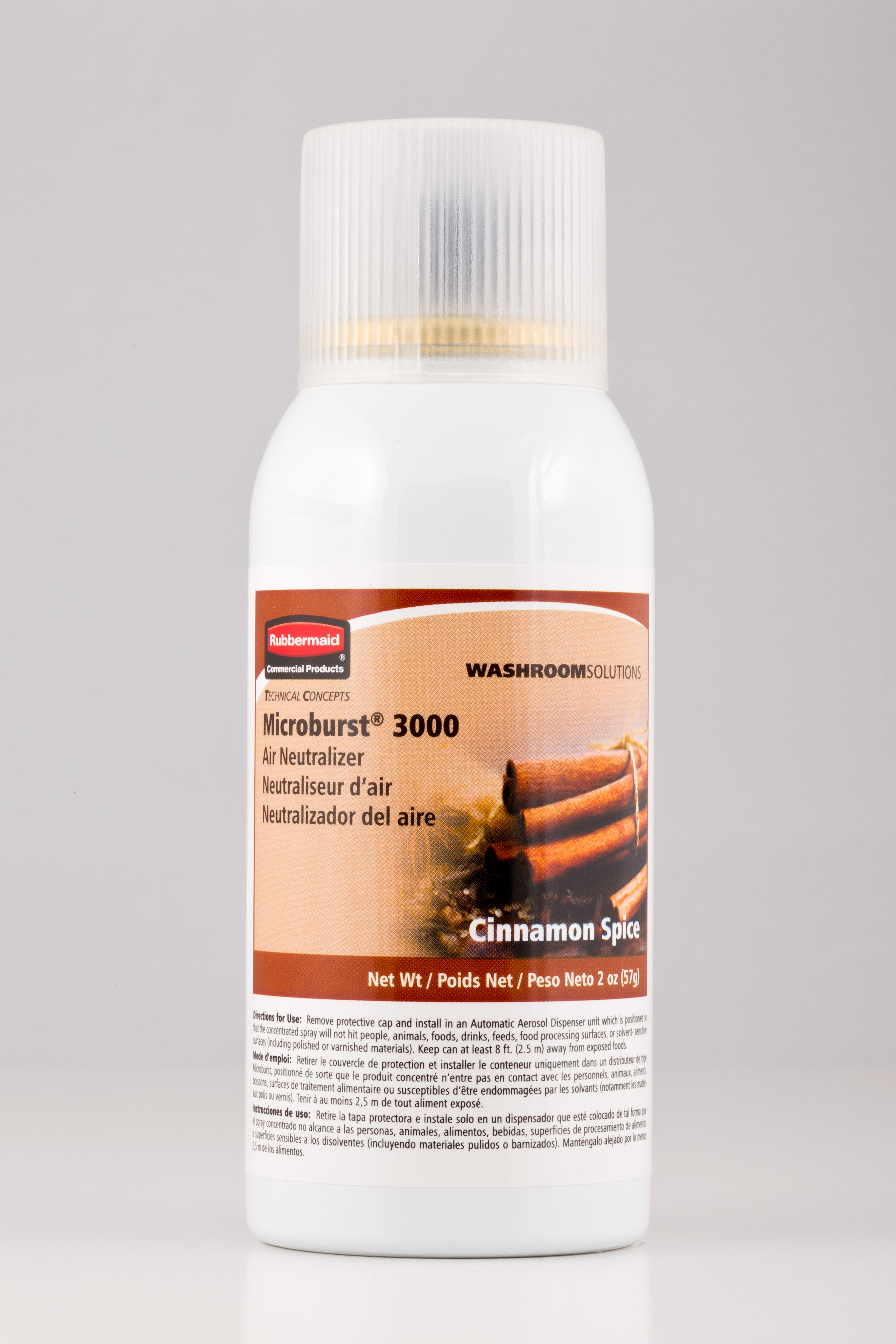 Microburst® 3000 refills feature high quality, fresh fragrances that last for 3000 sprays or up to 168 days.