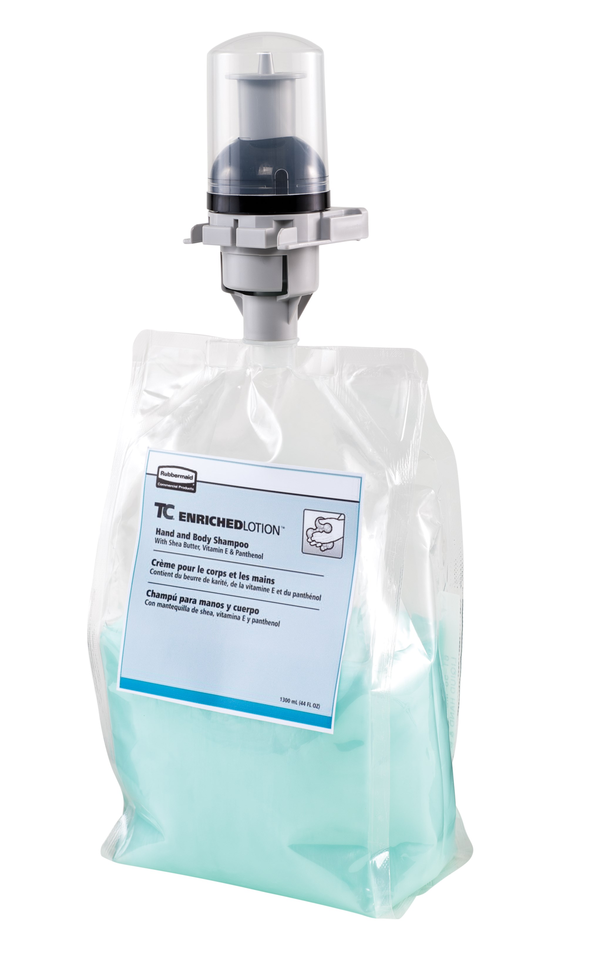 The Hair and Body Lotion Soap is for use in a FLex™ Dispenser. Enriched with Shea Butter, Vitamin E and Panthenol to leave skin feeling fresh and moisturized after each use.