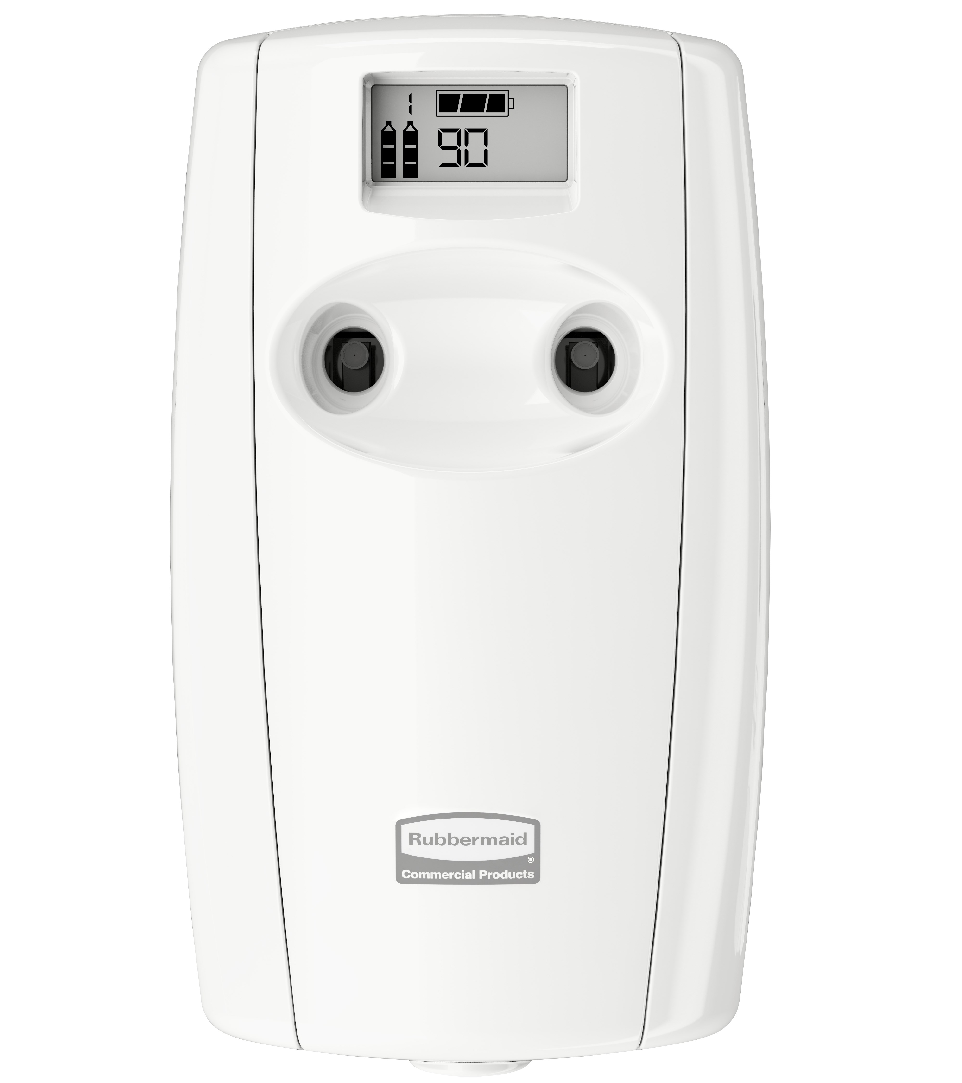 Microburst® Duet, a dual-fragrance odor control system, alternates between two complementary scents.