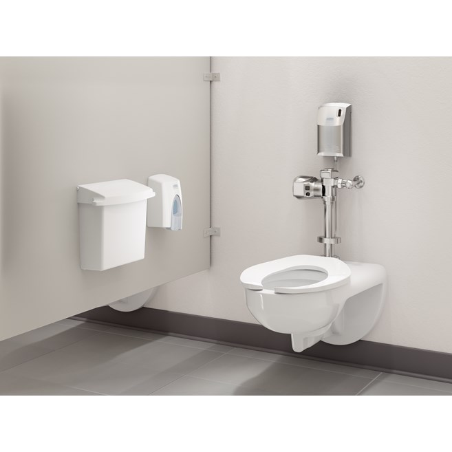 The AutoFlush® Clamp for toilets is a touch-free, sensor-activated system that eliminates the potential for cross-contamination and promotes good hygiene.