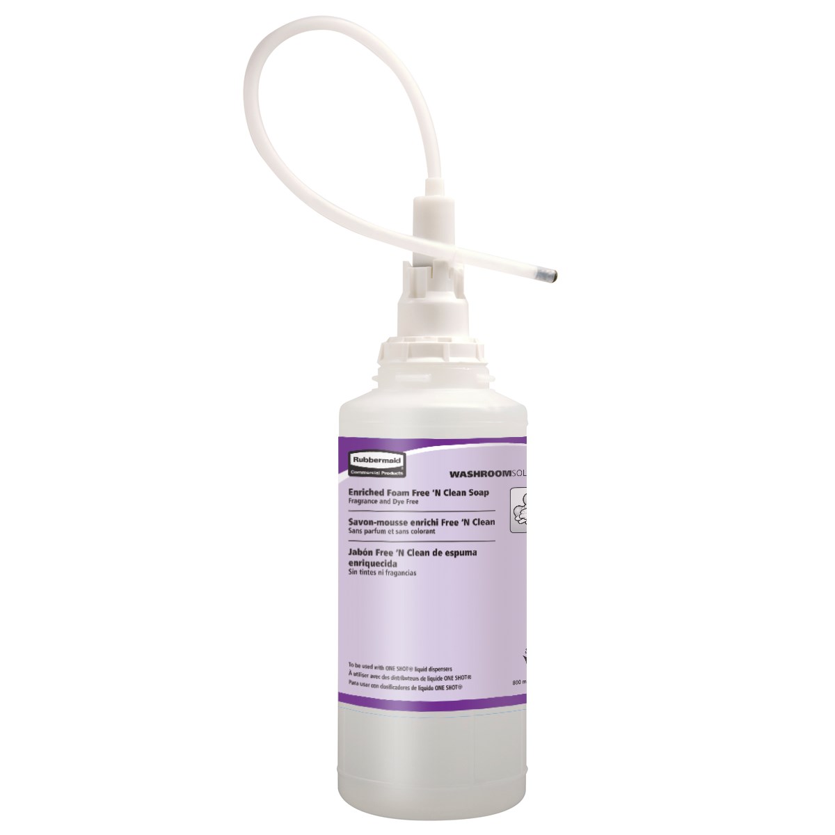 The OneShot® Dye & Fragrance Free Foam Hand Soap refill is for use in OneShot® Foam Dispensers.